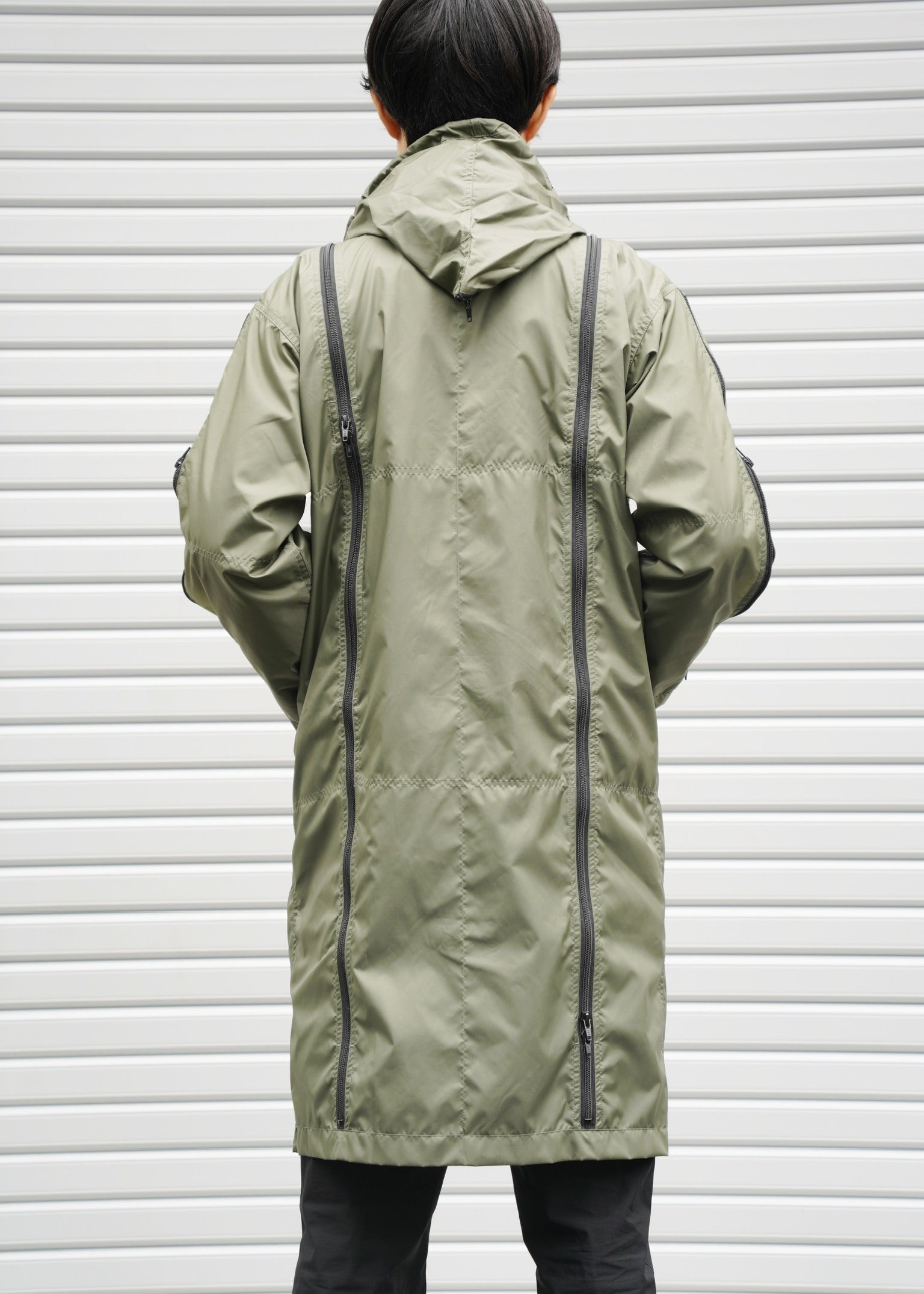 FINAL HOMME gimmick multiple zips nylon jacket