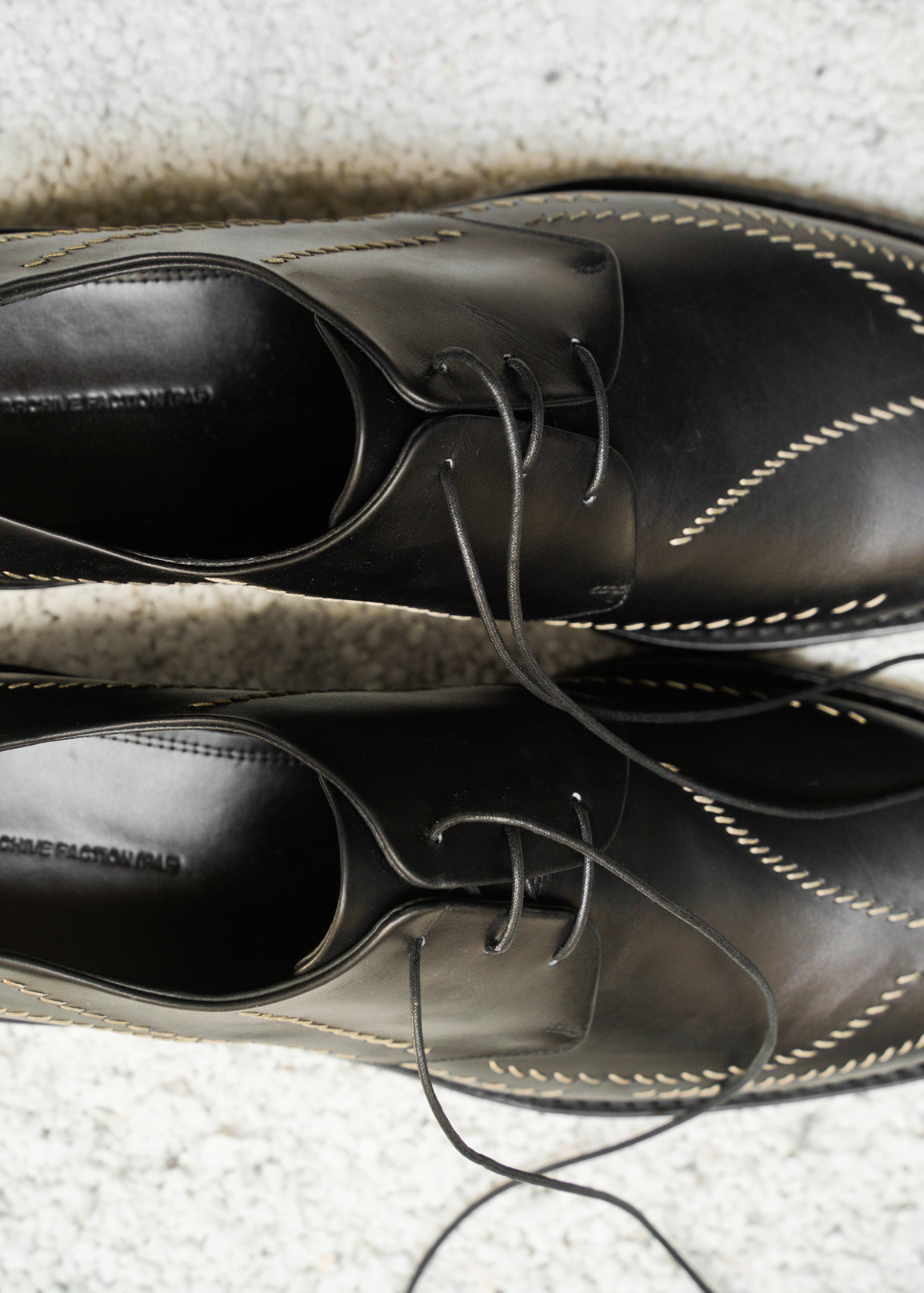 POST ARCHIVE FACTION 26SS SASHIKO Derby / Matt Black