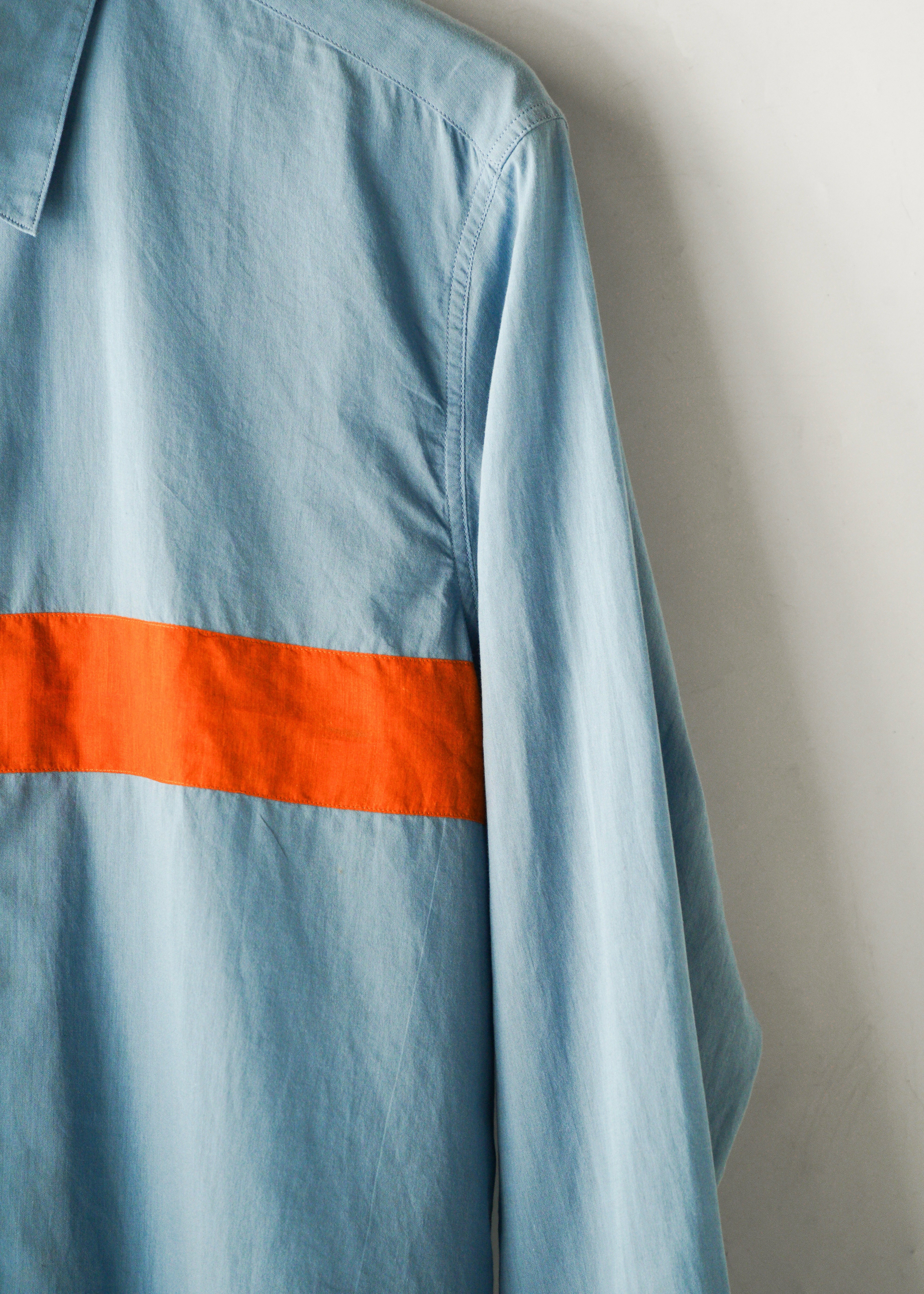 DRIES VAN NOTEN 13SS line color cotton shirt