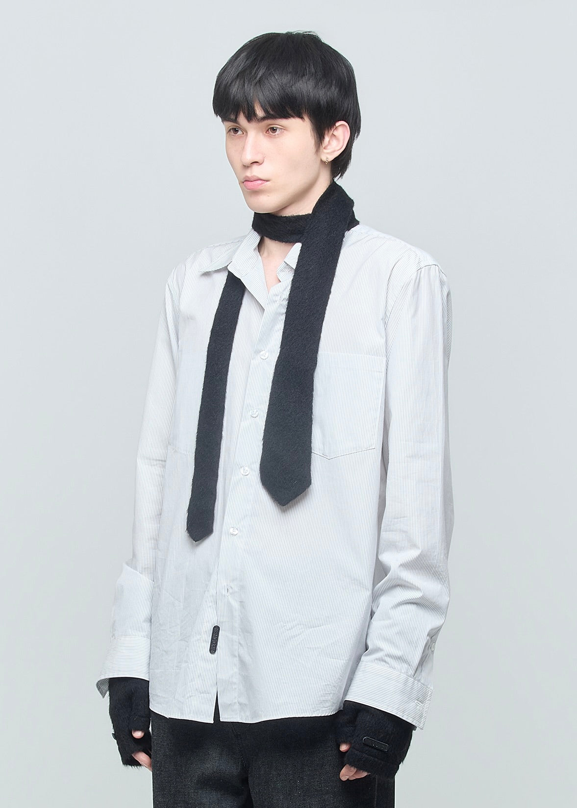 SHOOP 26AW LUCAS 2 POCKET SHIRT / White Stripes