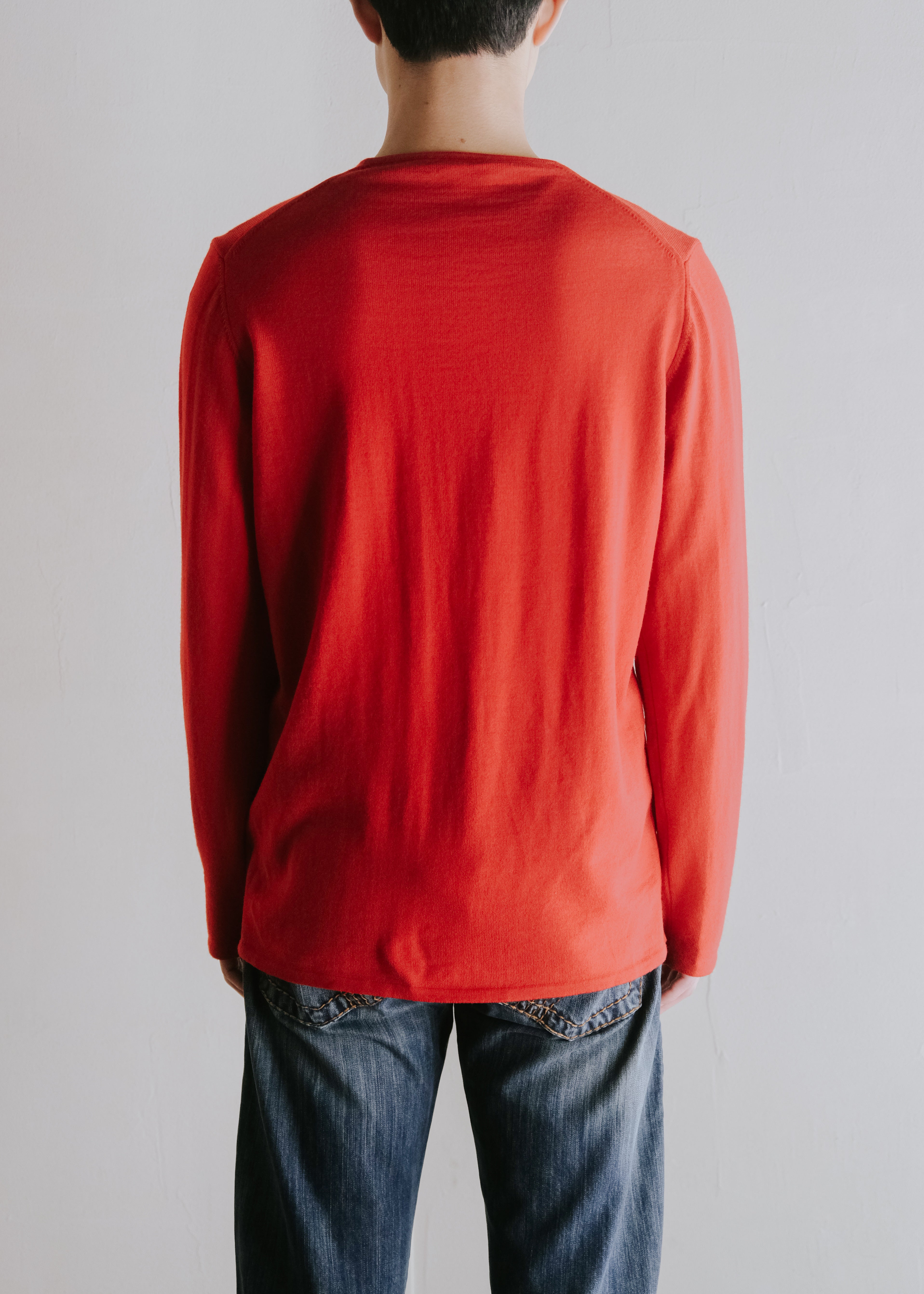 00's EMPORIO ARMANI merino wool crew neck knit