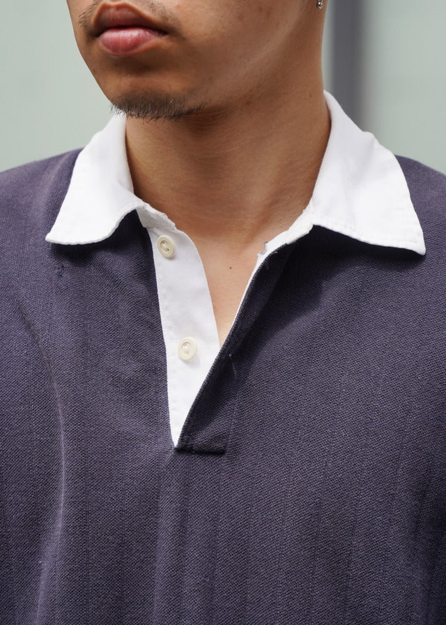 80’s- Y's for men bicolor cotton polo