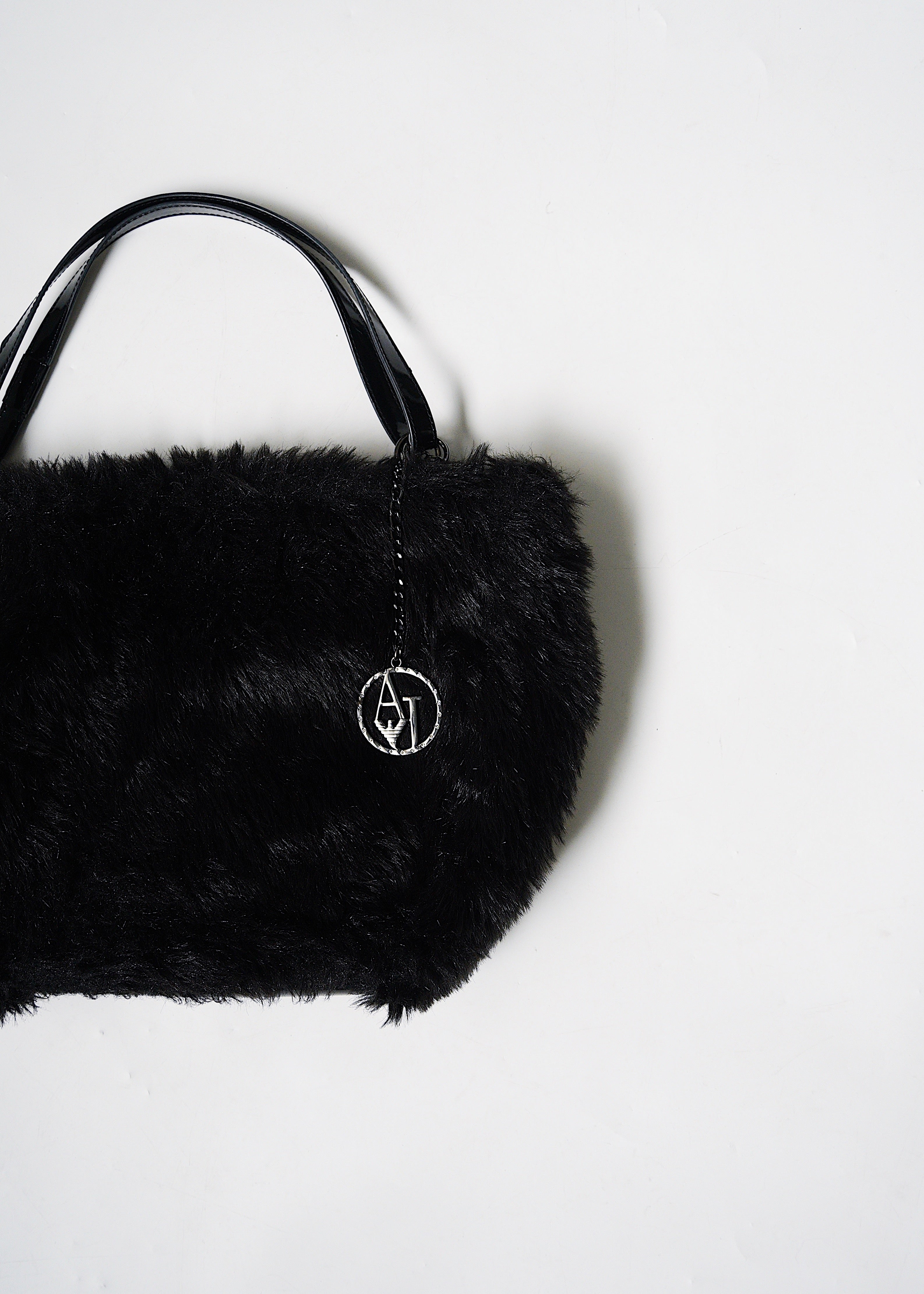 10's ARMANI JEANS fur tote bag