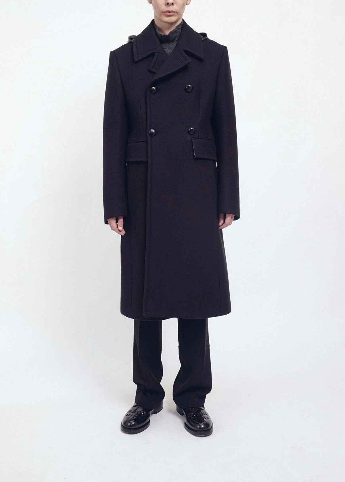NAMACHEKO 26AW RAGNALL COAT / BLACK