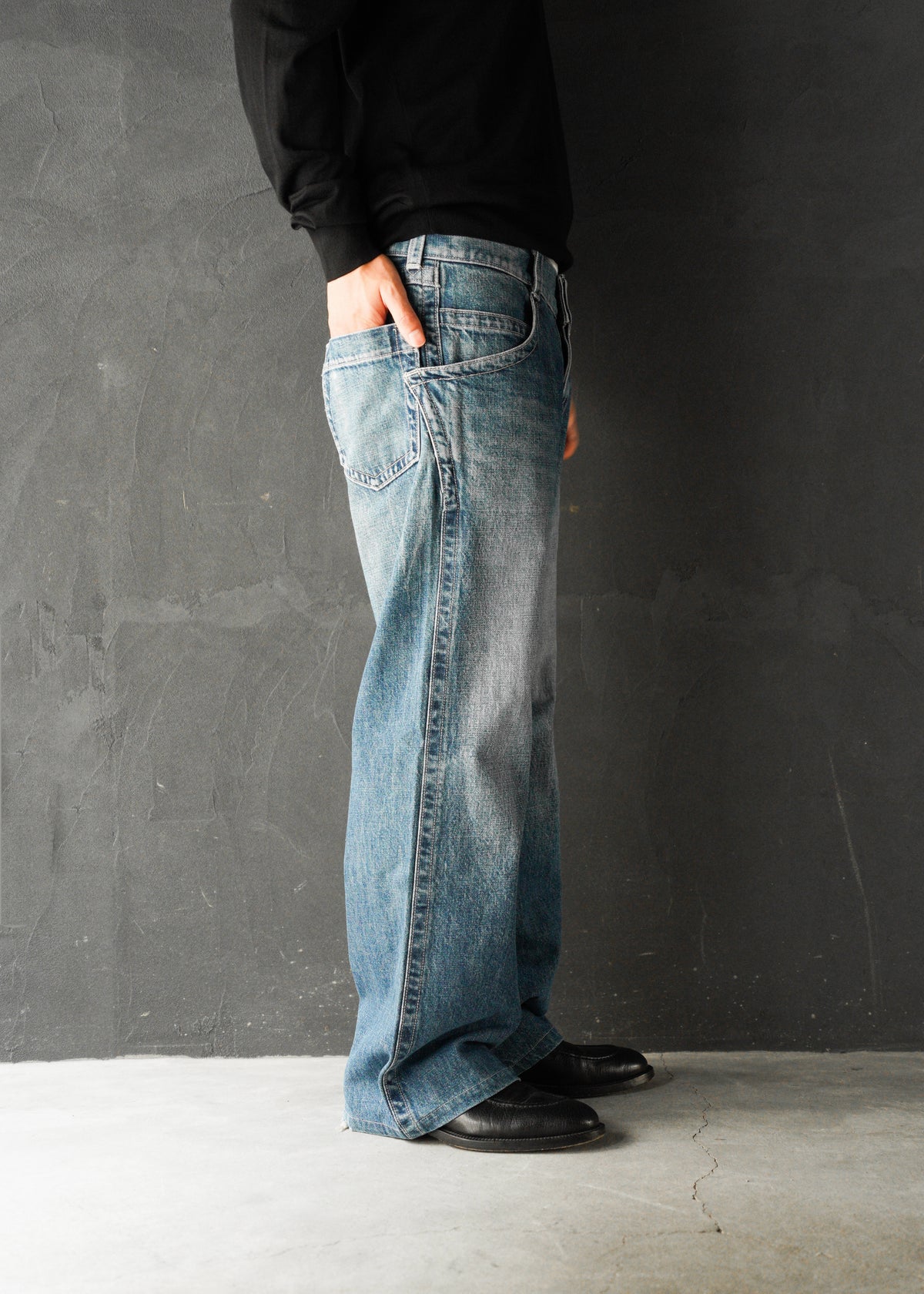 00’s JEAN’S PAUL GAULTIER low-rise wide jeans