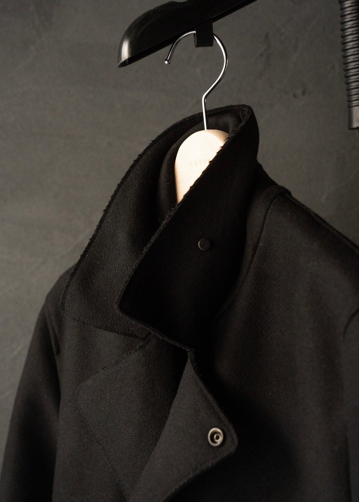 EMPORIO ARMANI 2012AW snap button wool p coat