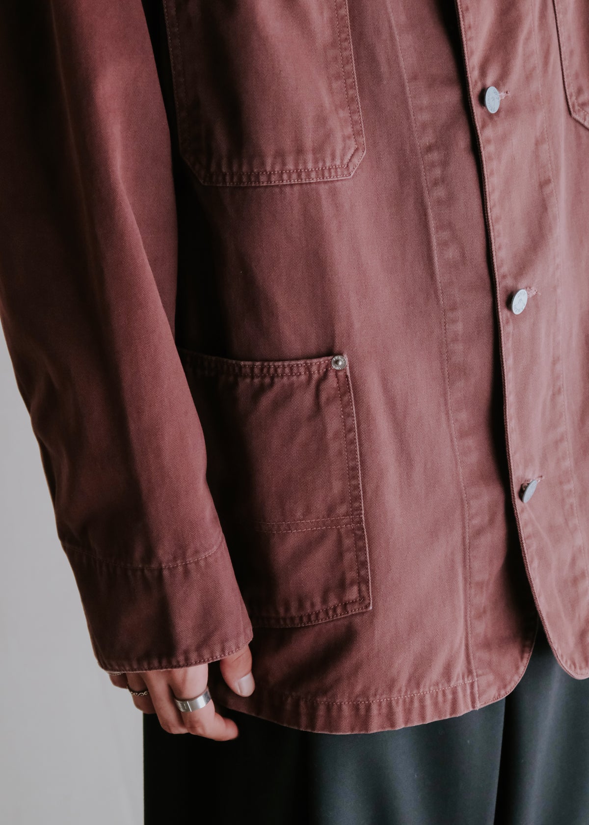 90's ARMANI JEANS cotton coverall jacket