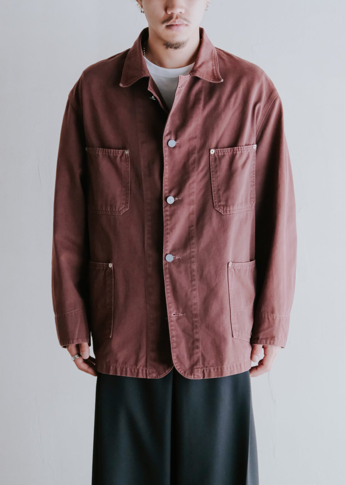 90's ARMANI JEANS cotton coverall jacket