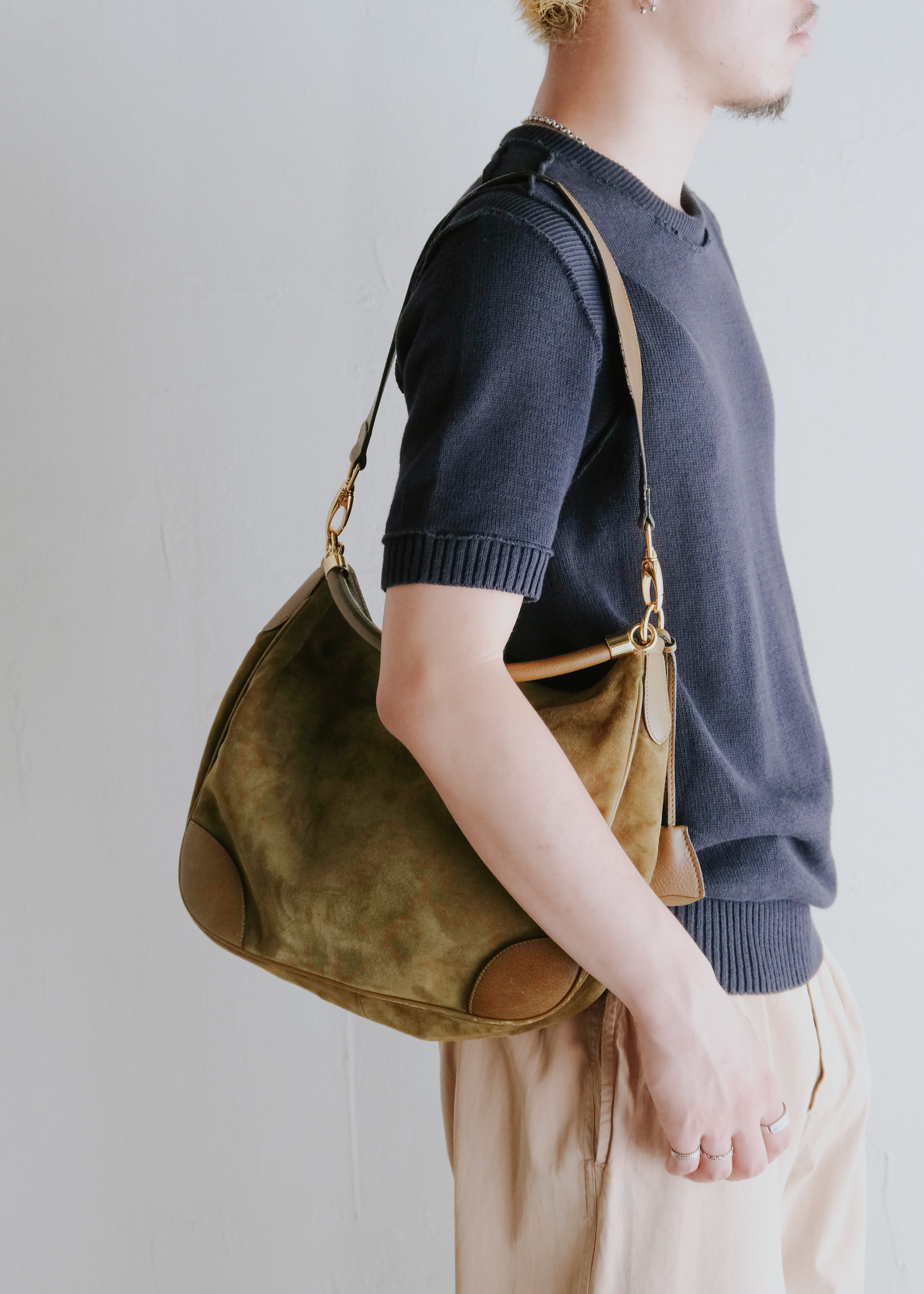 CREATION LUSSET 2way suede bag