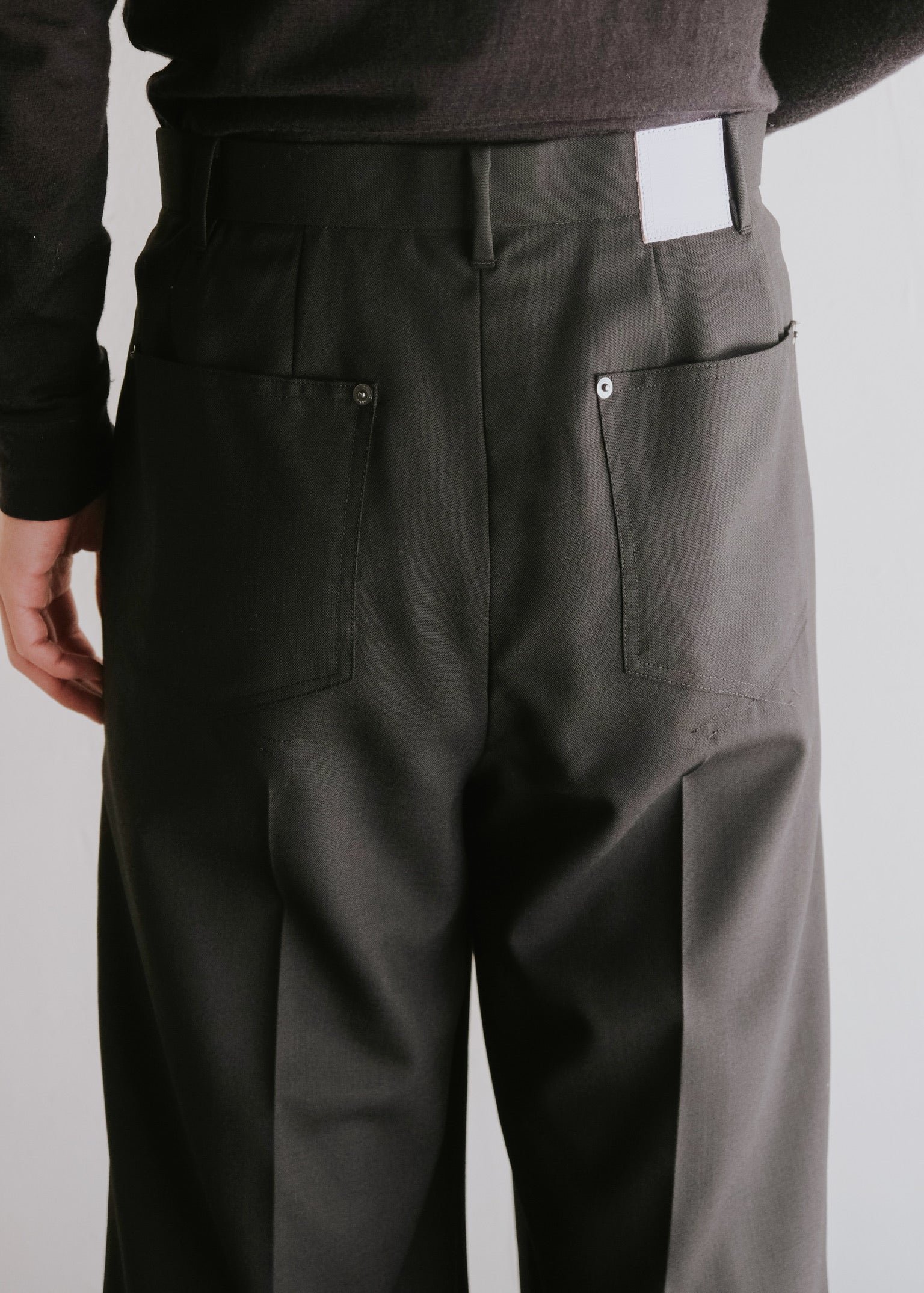 SASAKI SATORU 26SS single tuck wide trousers