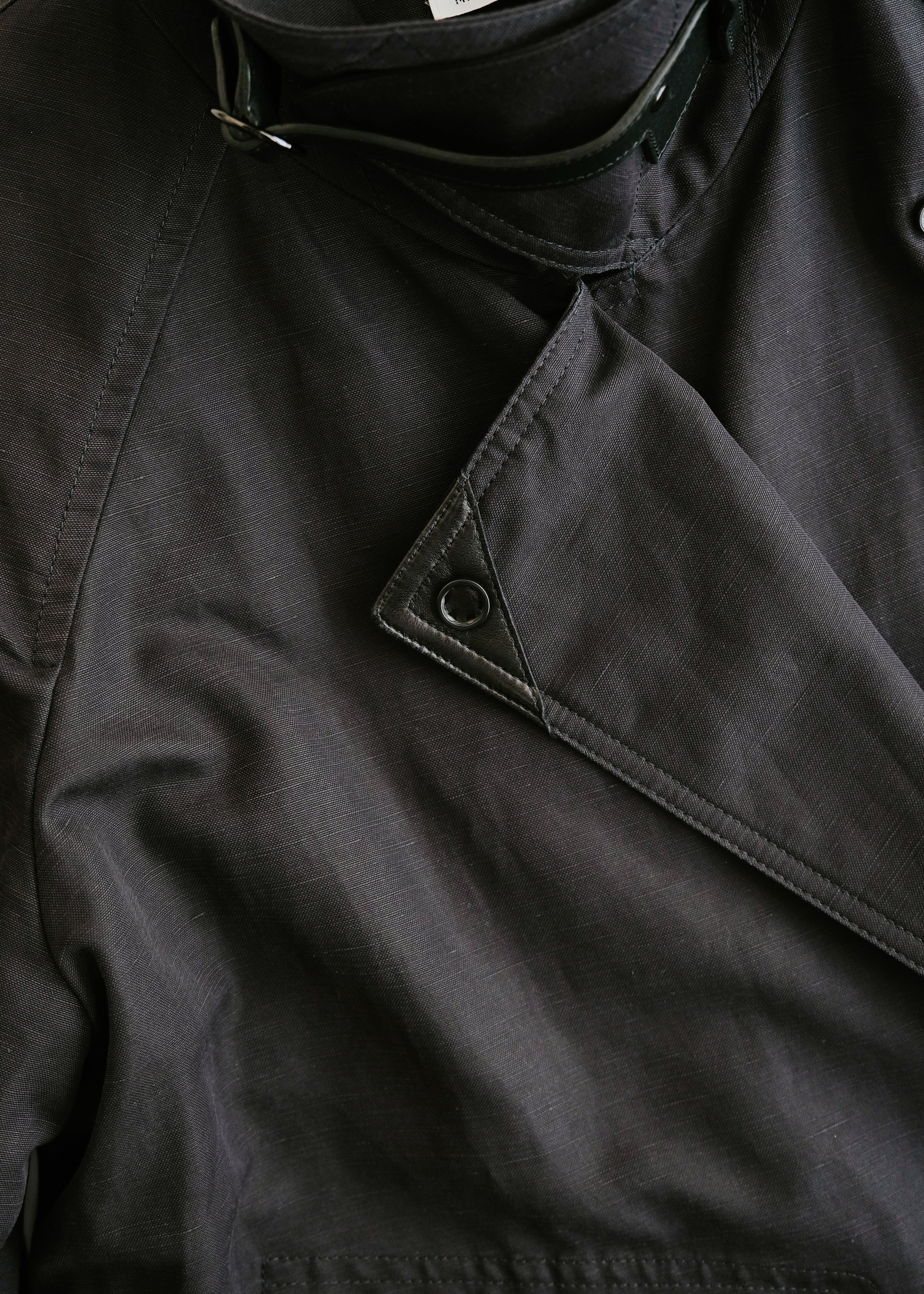 10's HERMÈS by Christophe Lemaire leather belted short coat
