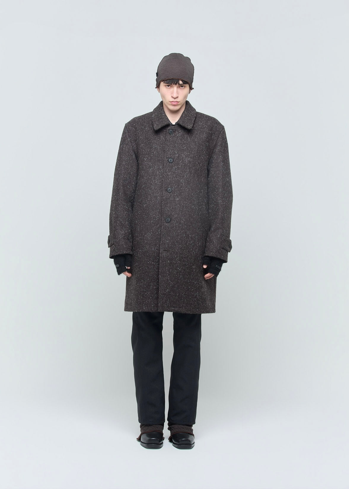 SHOOP 26AW MAXI PLEAT WOOL COAT