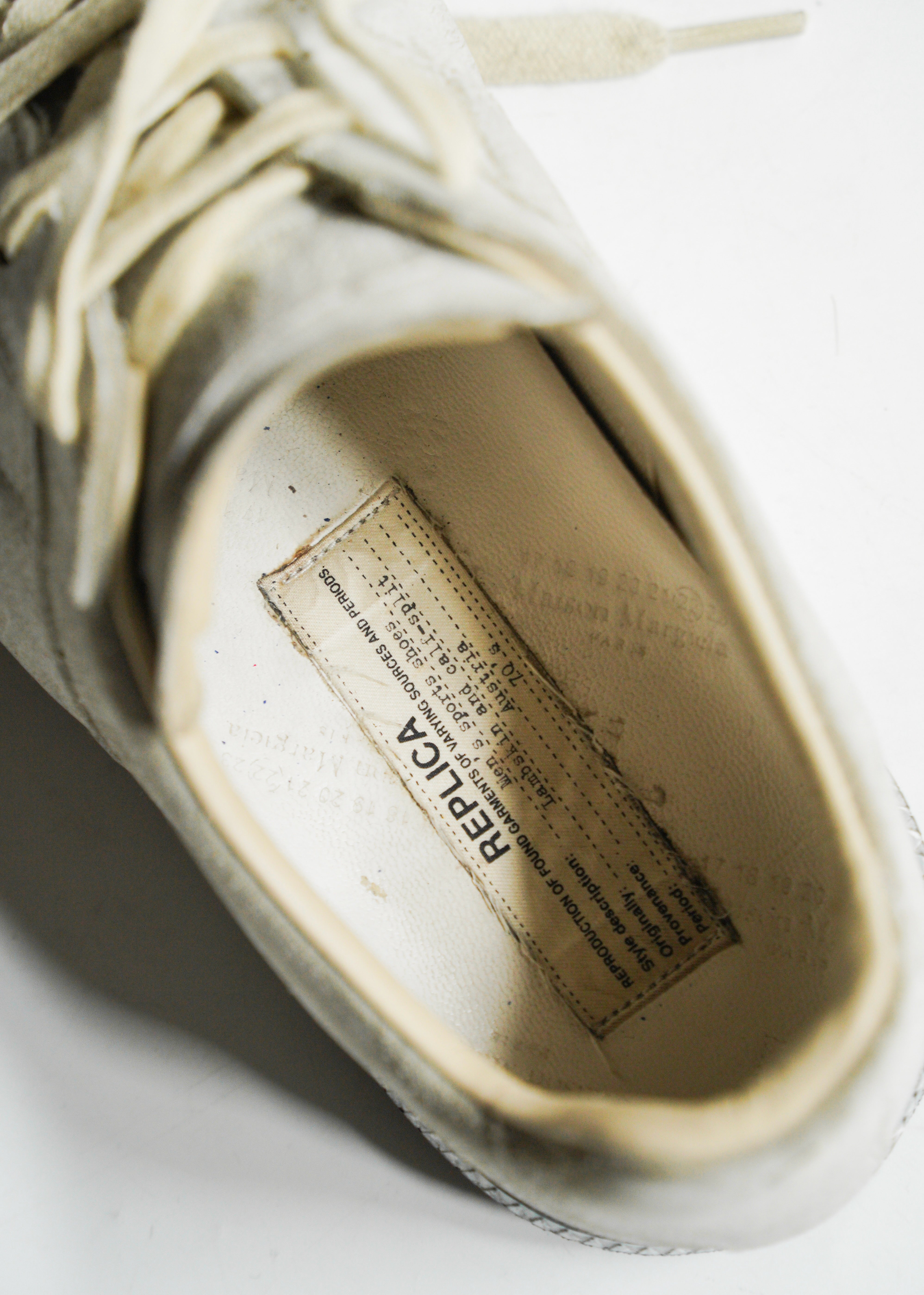 10’s Maison Margiela coated lamb skin GERMAN TRAINER