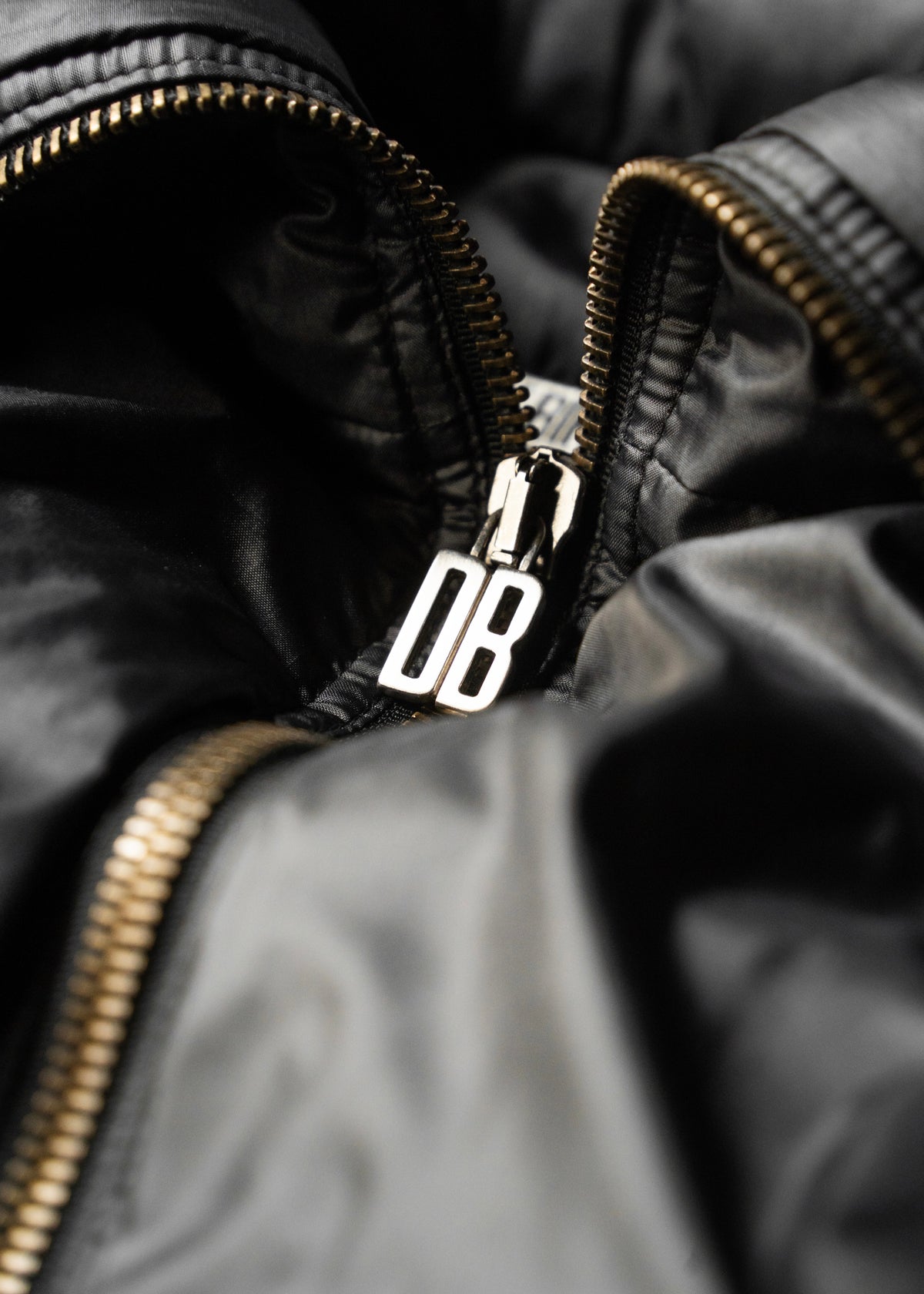 DIRK BIKKEMBERGS 99AW space collar zip up nylon jacket