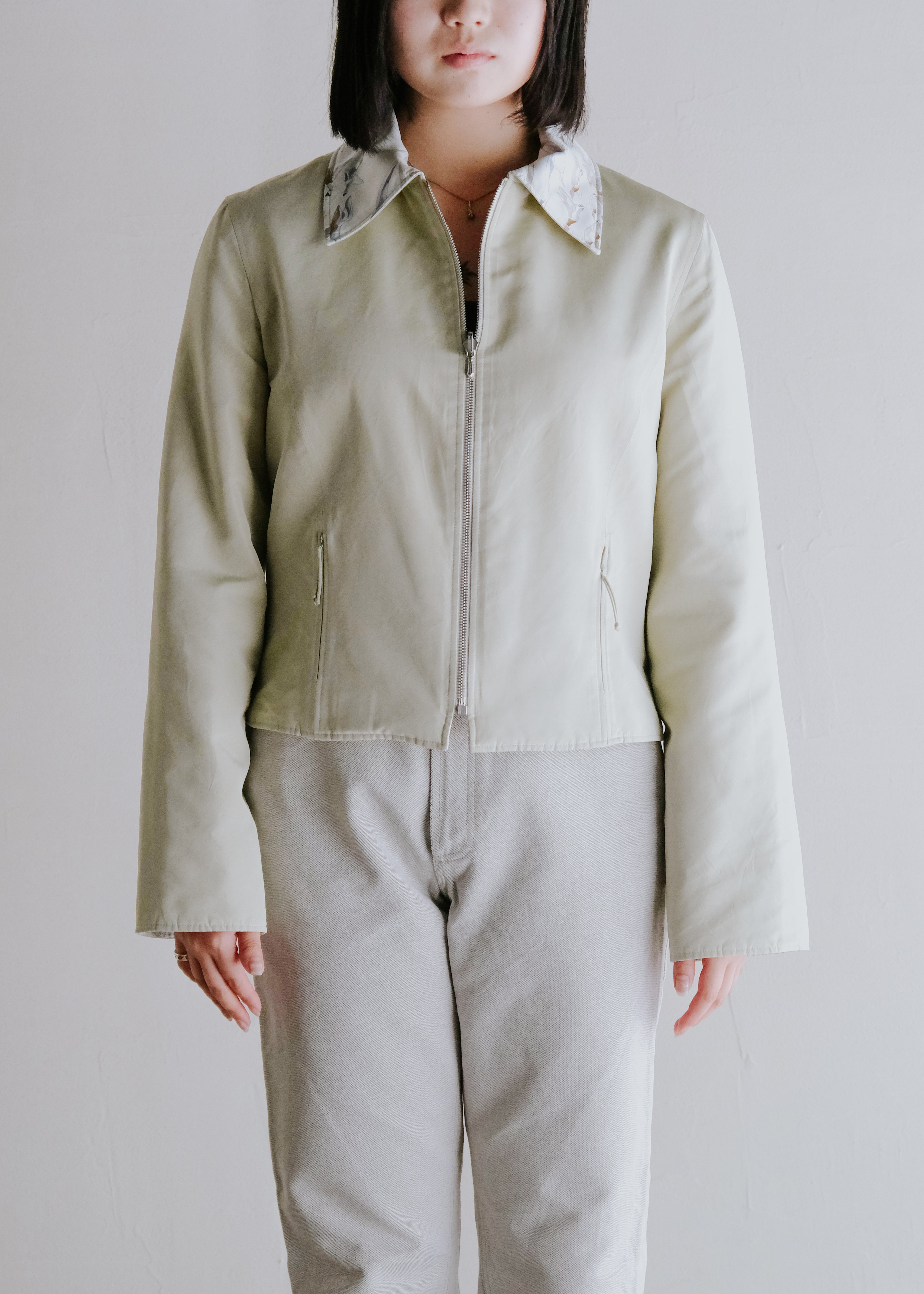 HERMÈS by Martin Margiela silk reversible blouson
