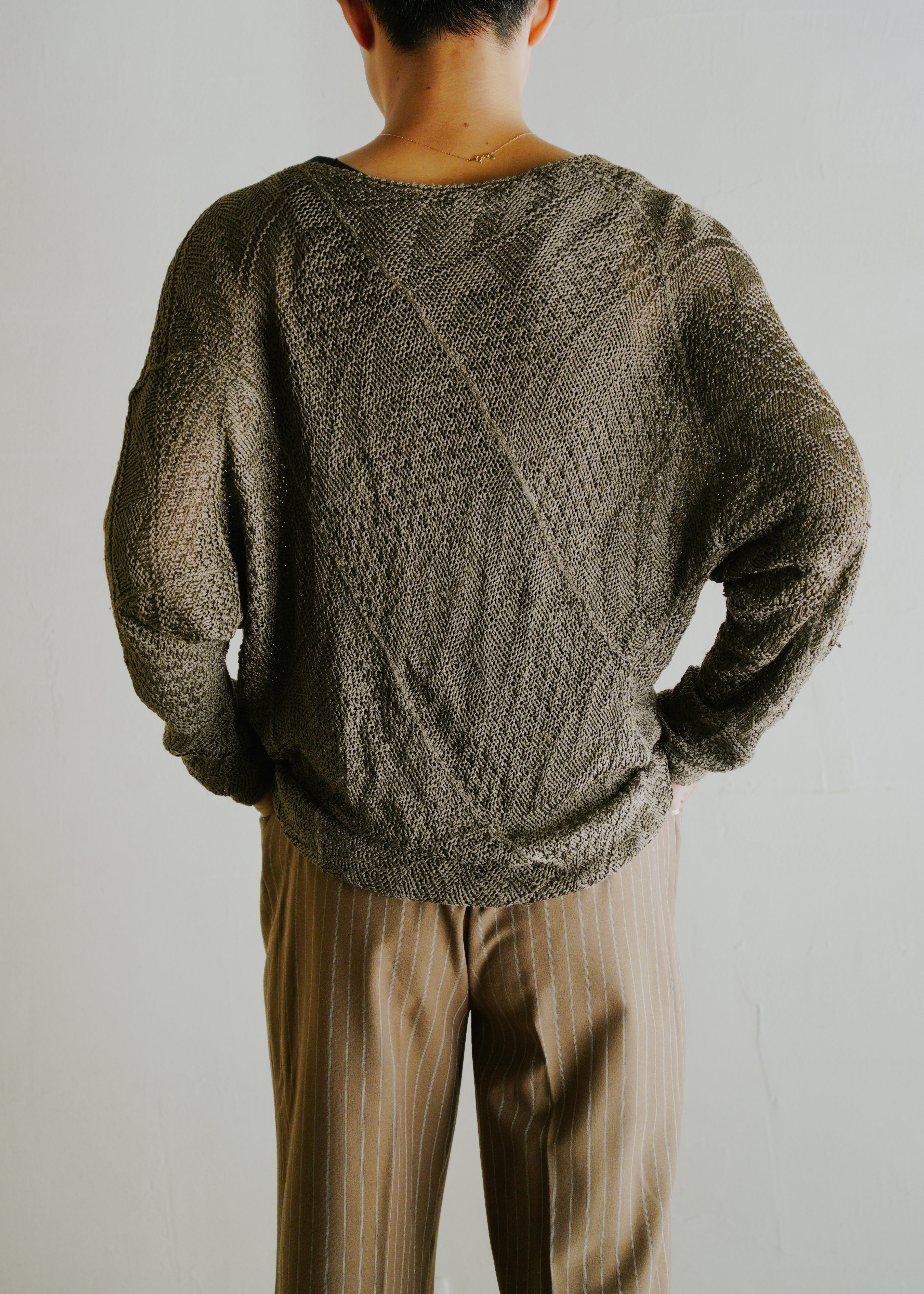 70-80's ISSEY MIYAKE dolman sleeves silk lace cut and sew