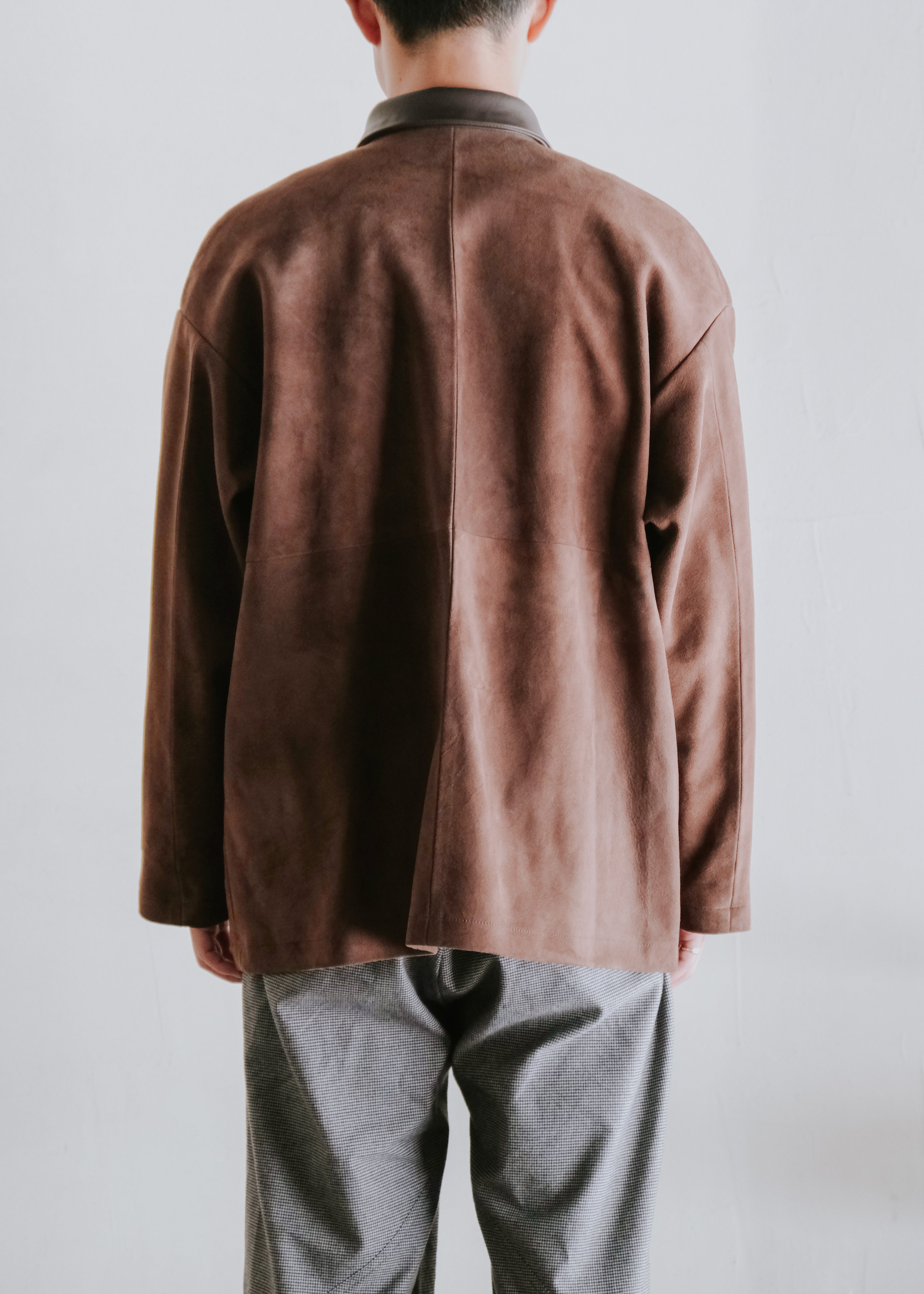 beta post ベータポスト 26AW ゴート スウェードレザー Suede Leather relax ジャケット D.brown メンズ