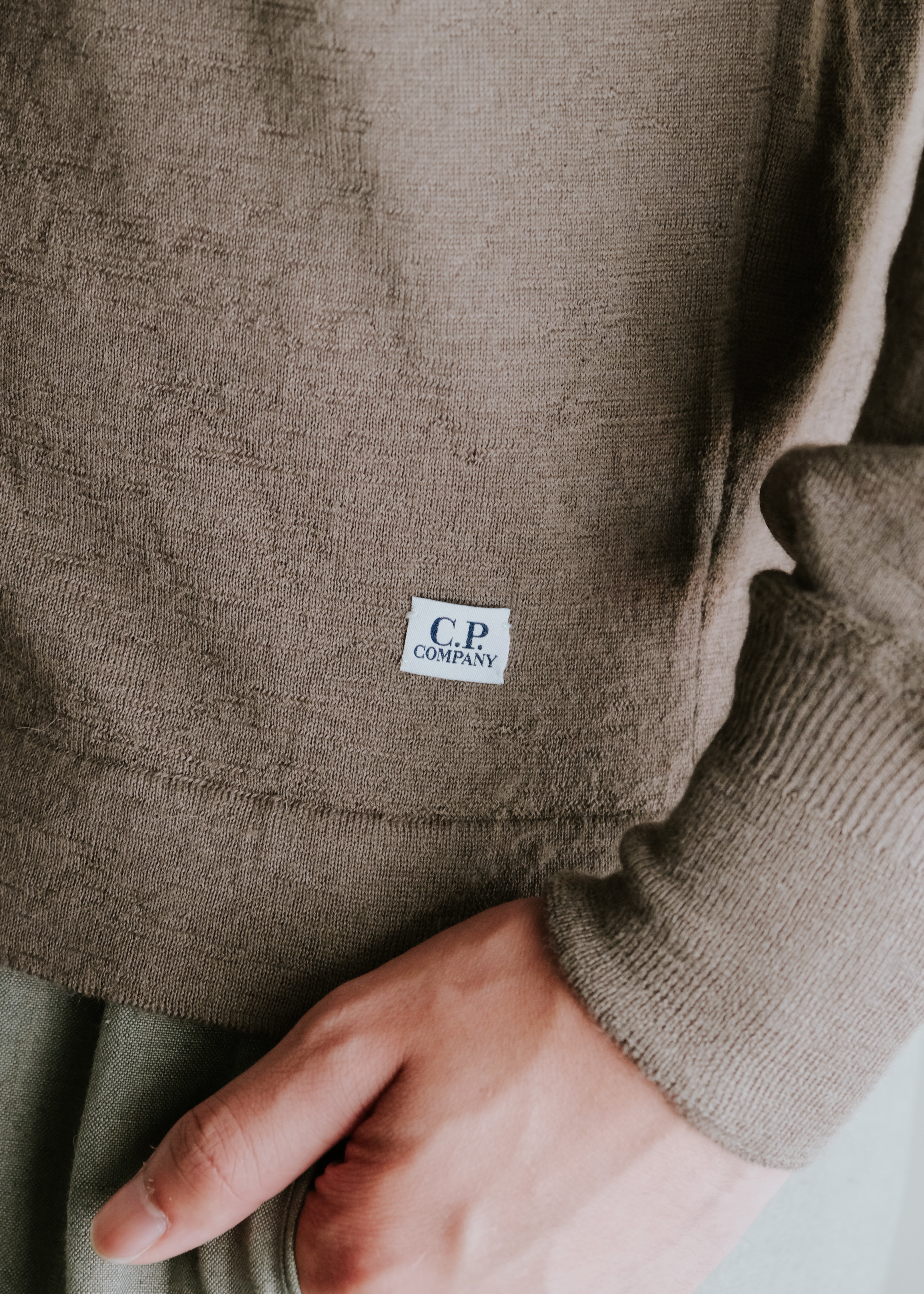 00-10's C.P. COMPANY alpaca wool knit cardigan