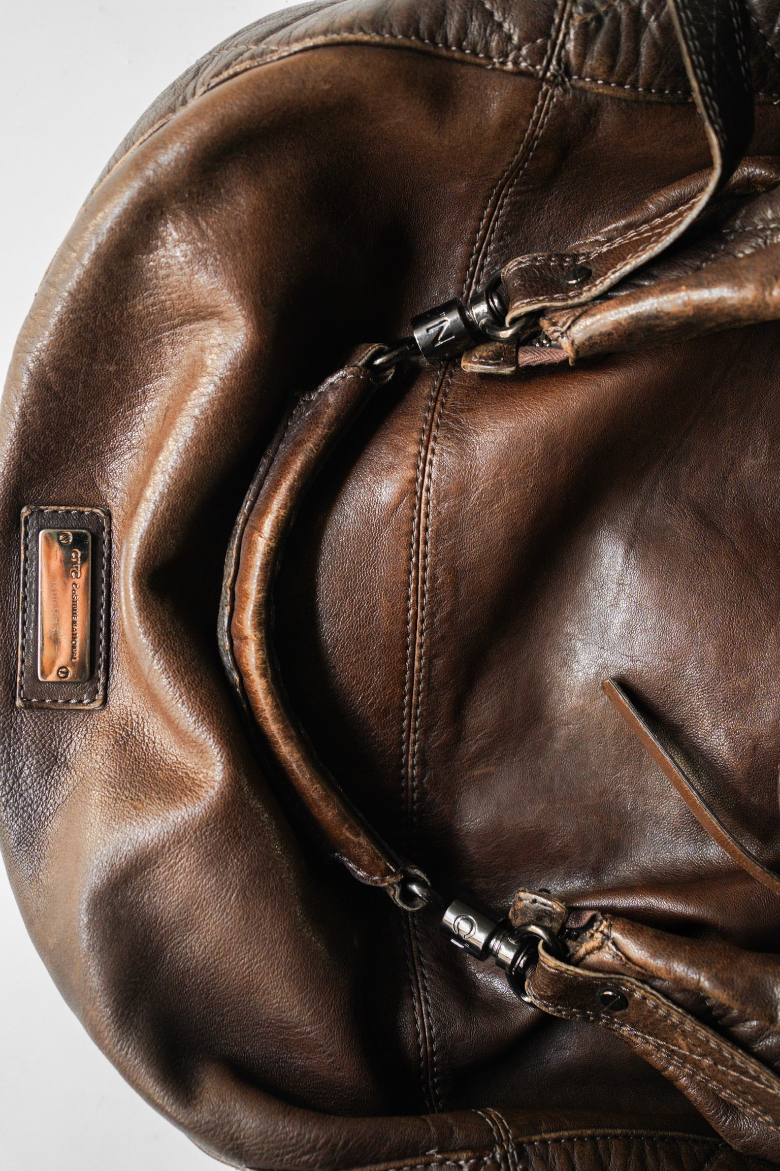 00's- C’N’C CoSTUME NATIONAL leather hobo bag