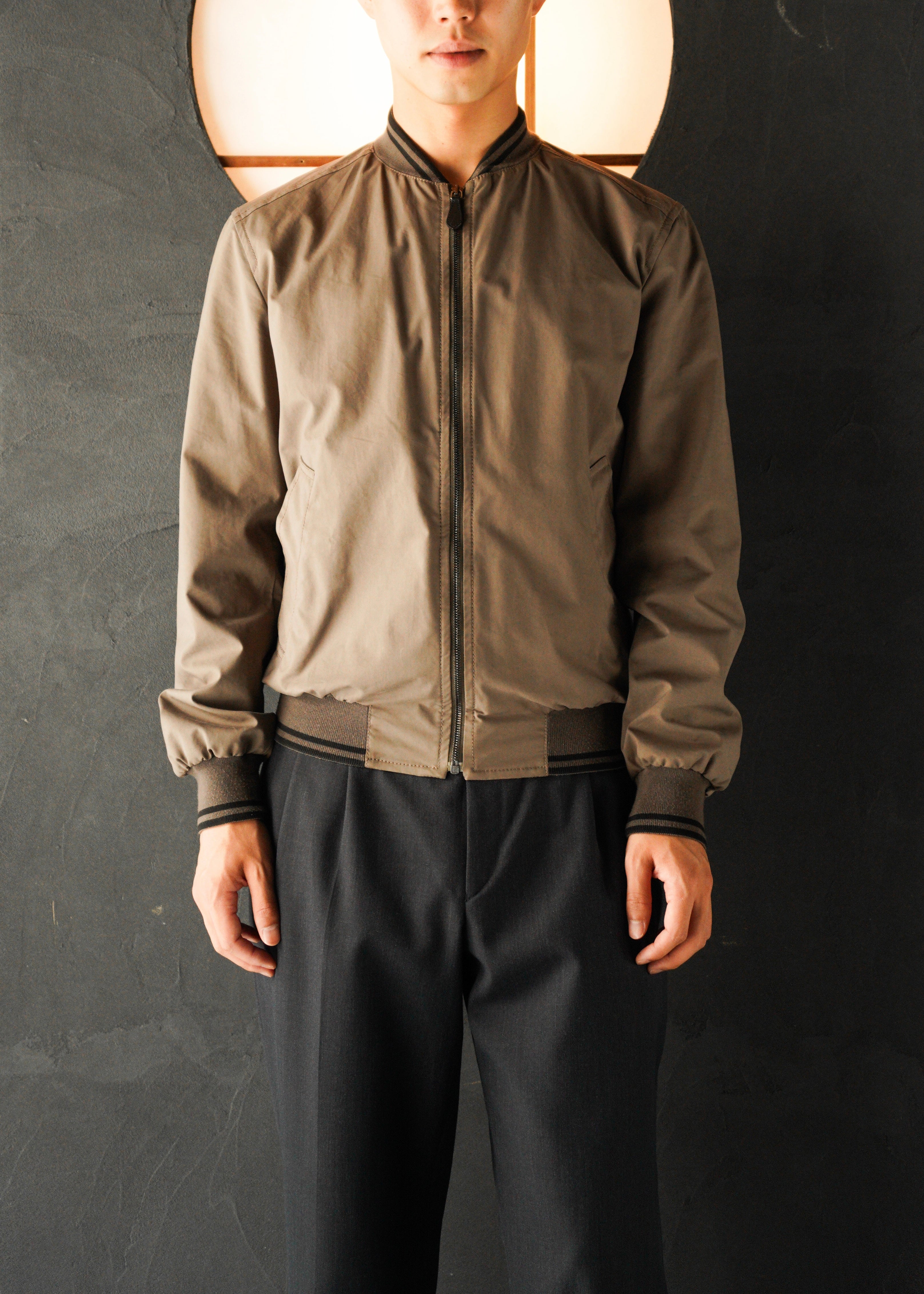 PRADA 2010 zip up nylon blend cotton blouson