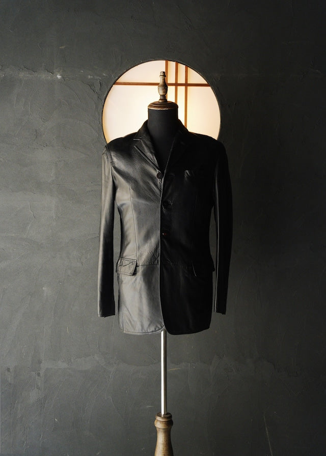90's Jean Paul GAURTIER HOMME sheepskin 4B tailored jacket