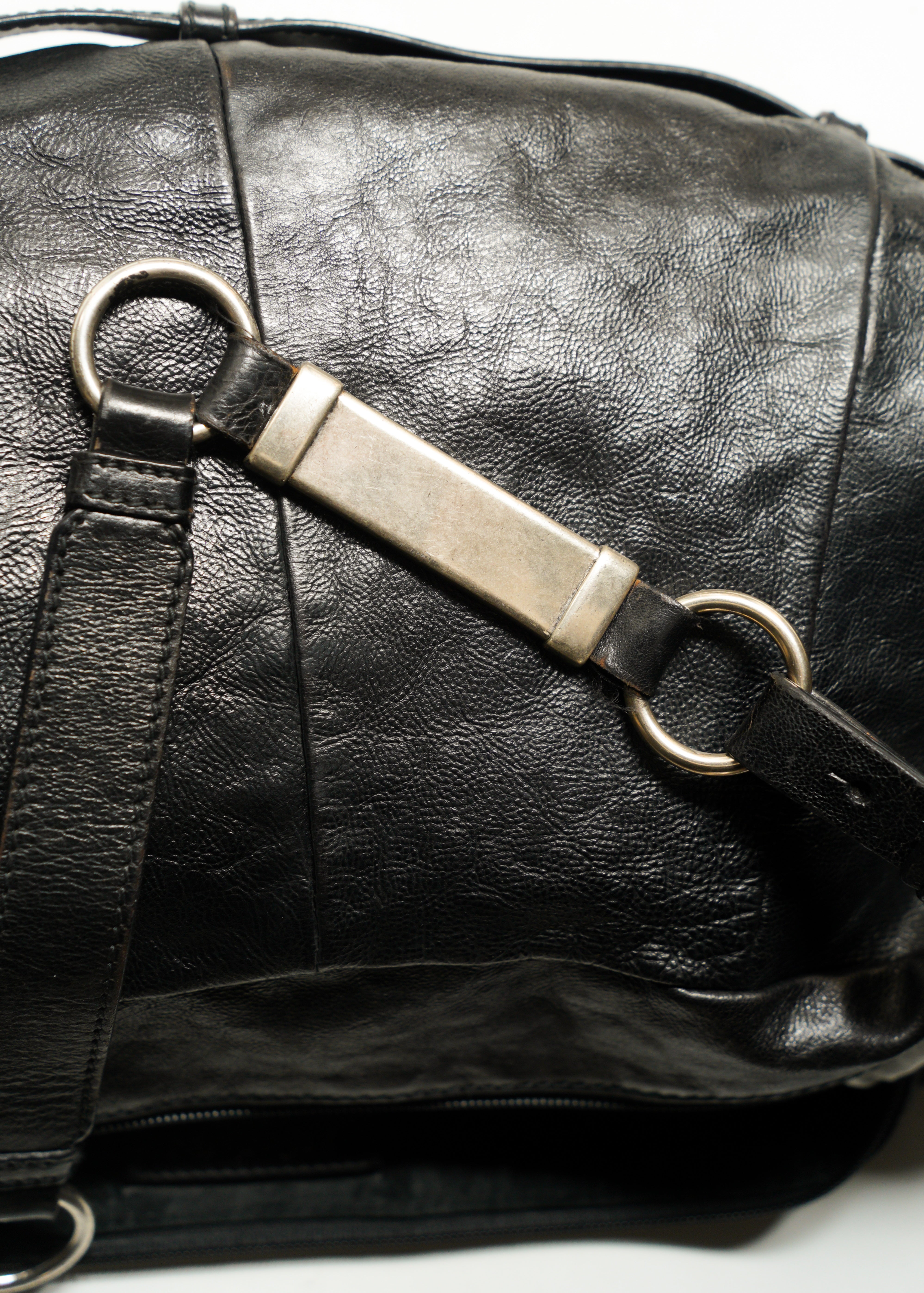 Yves saint laurent rive gauche 02 AW leather hobo bag
