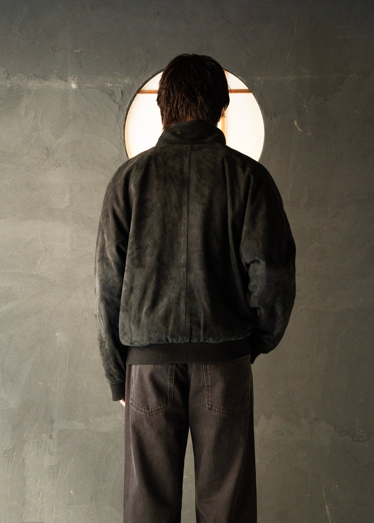 90-00’s Salvatore Ferragamo suede leather valstar jacket