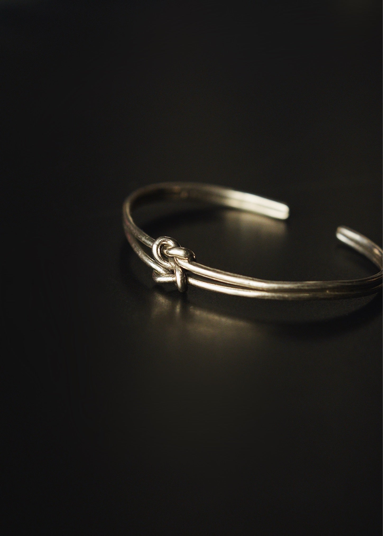 silver 925 twist double bangle