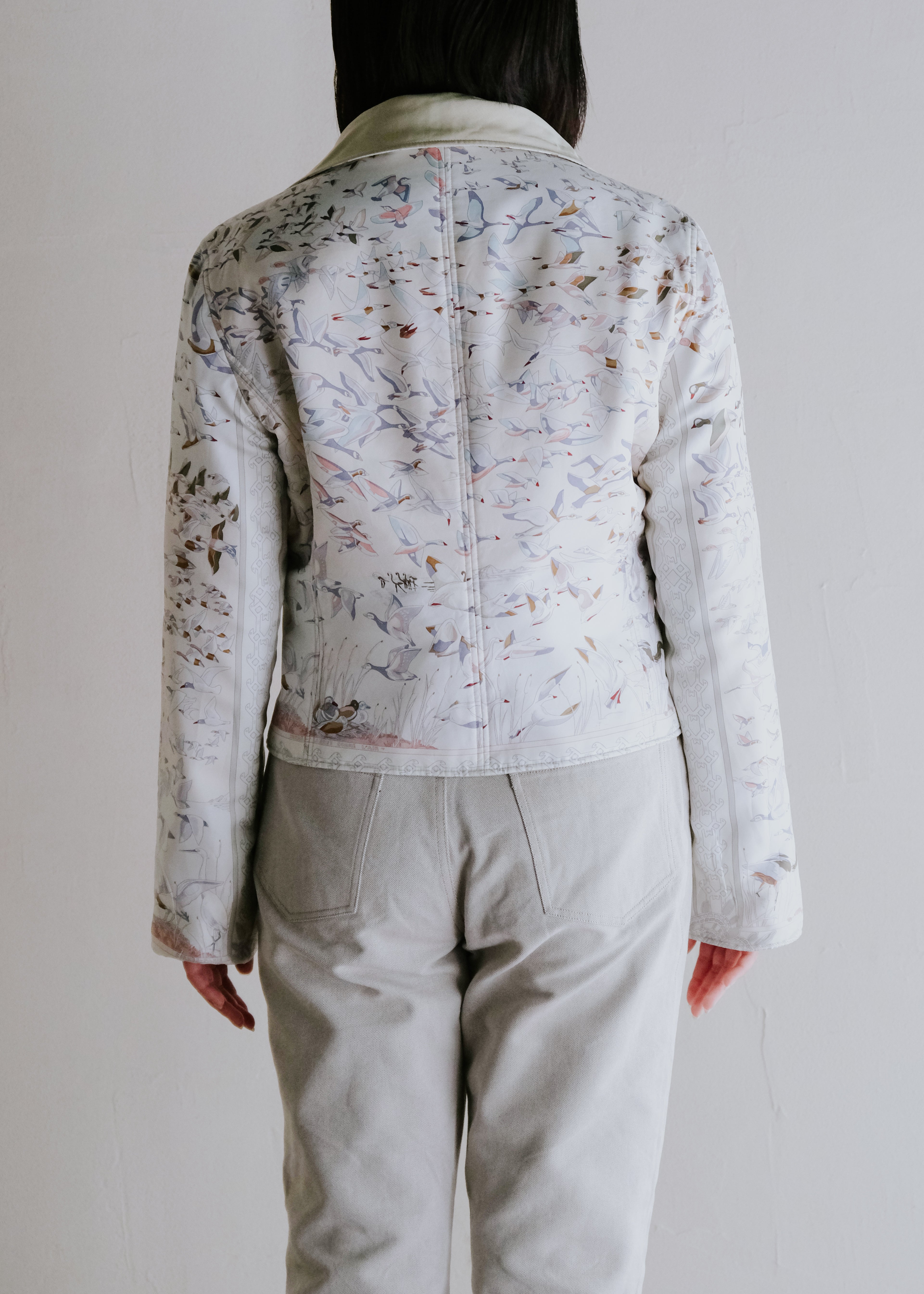 HERMÈS by Martin Margiela silk reversible blouson