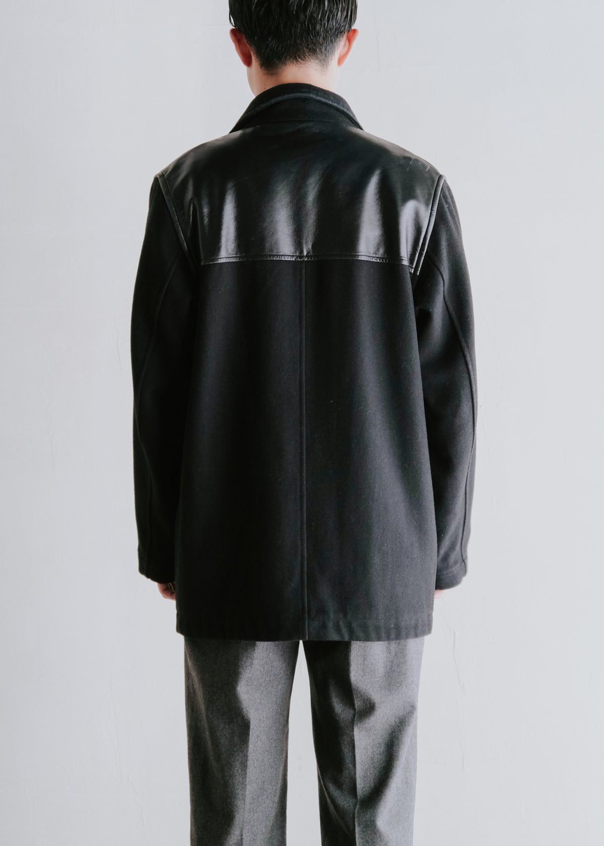 A.P.C. アーペーセー 90年代 cow レザー yoke donkey ジャケット メンズ
