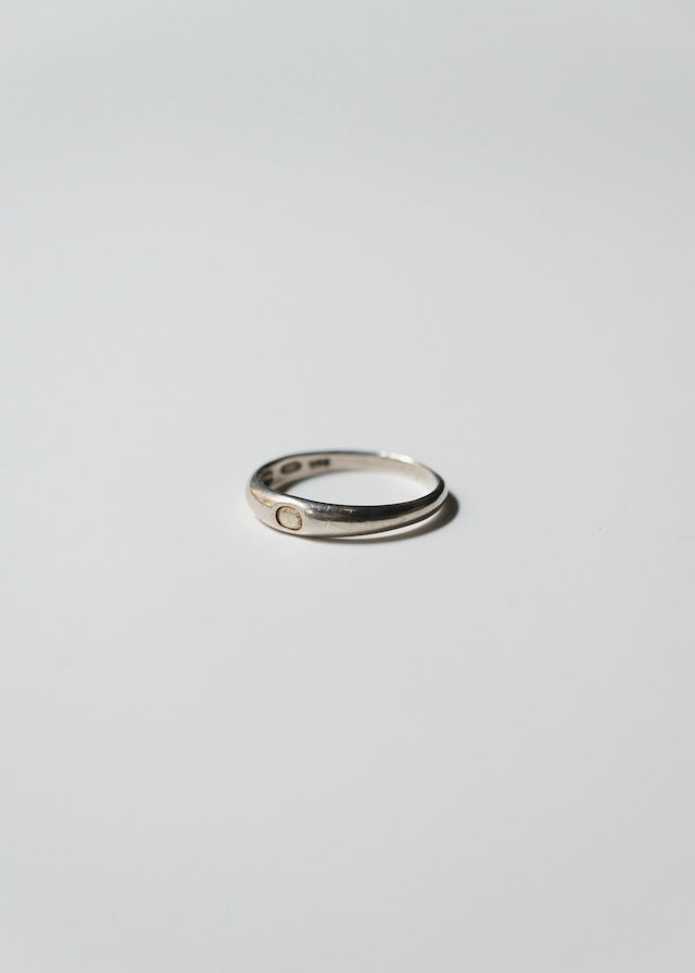 50-70's silver 925 circle motif ring