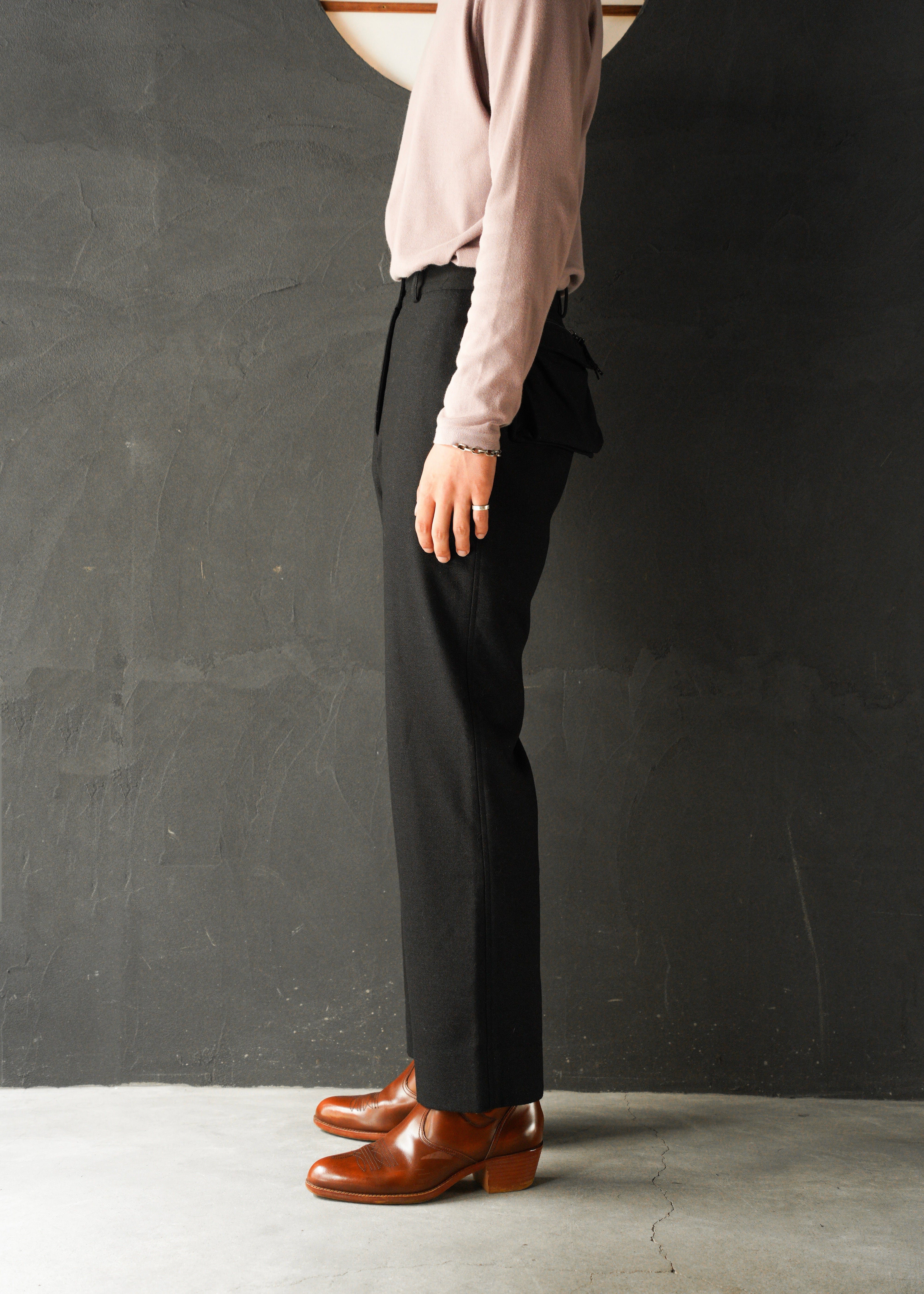GIANFRANCO FERRE detachable pocket straight slacks