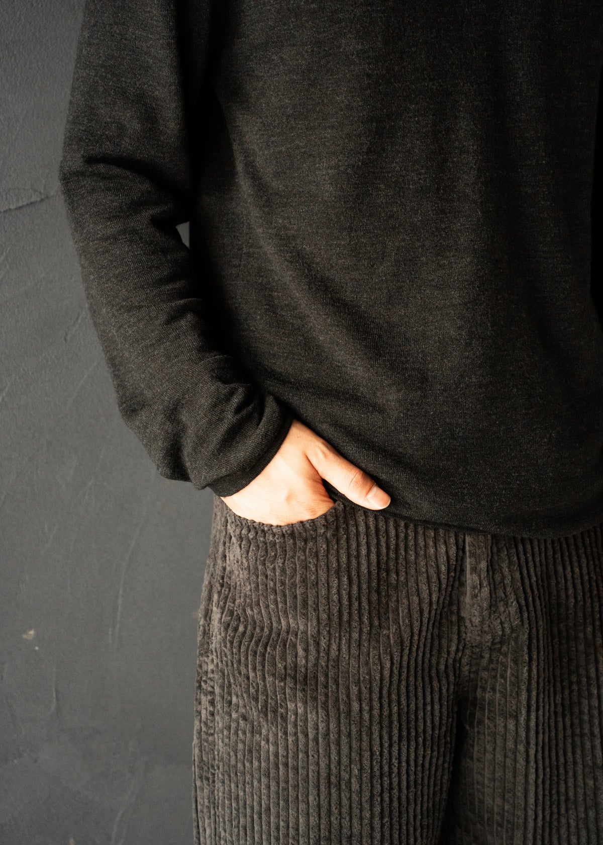 90-00's COMME CA DU MODE MEN v-neck wool knit