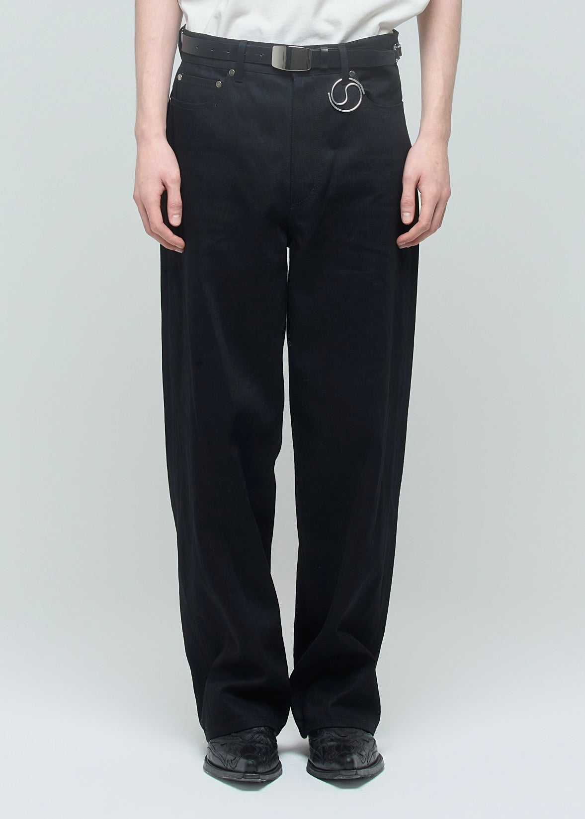 SHOOP 26AW LOOSE FIT DENIM PANTS / Black