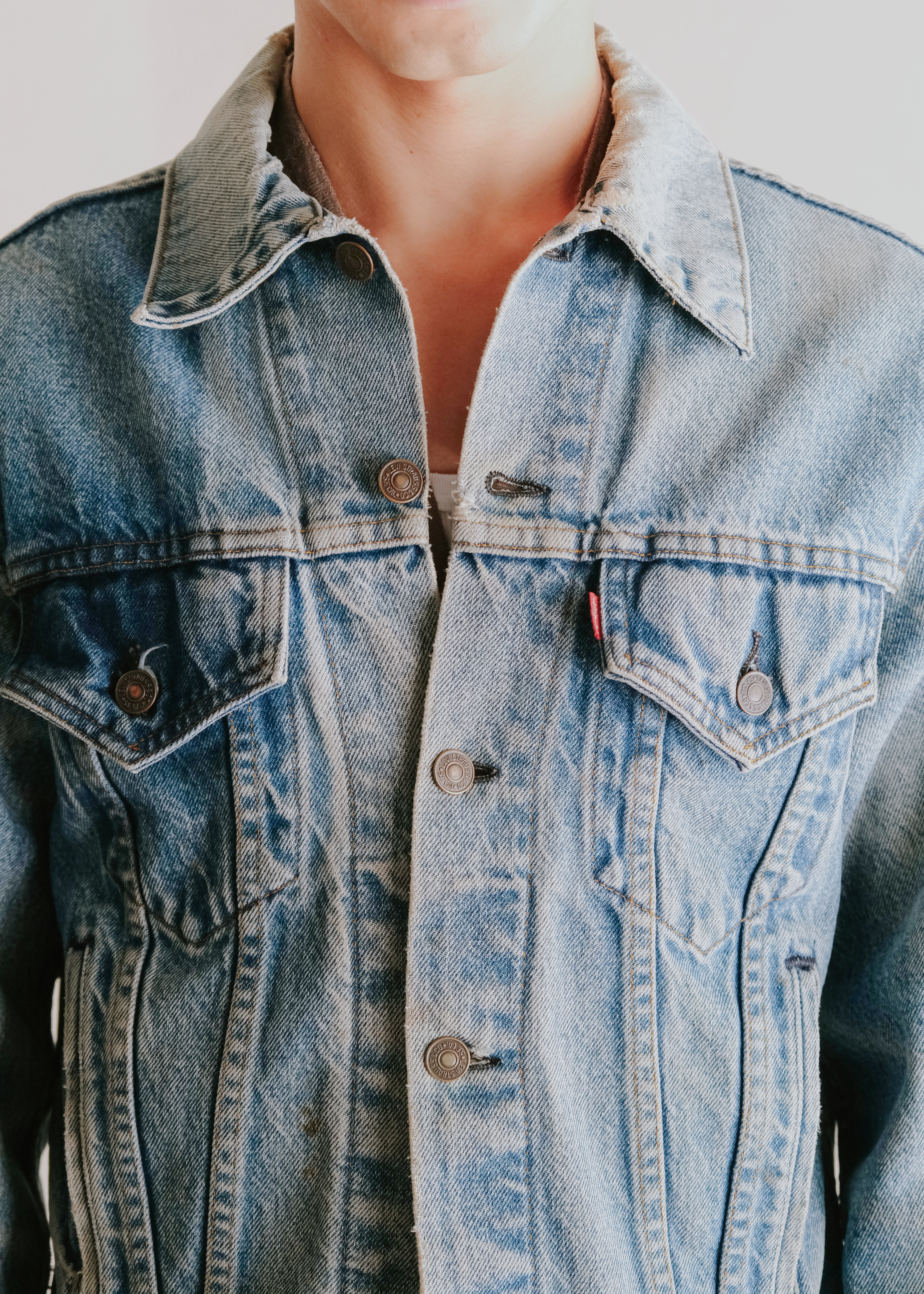 80-90's Levi's 70506-0216 denim tracker jacket made in USA