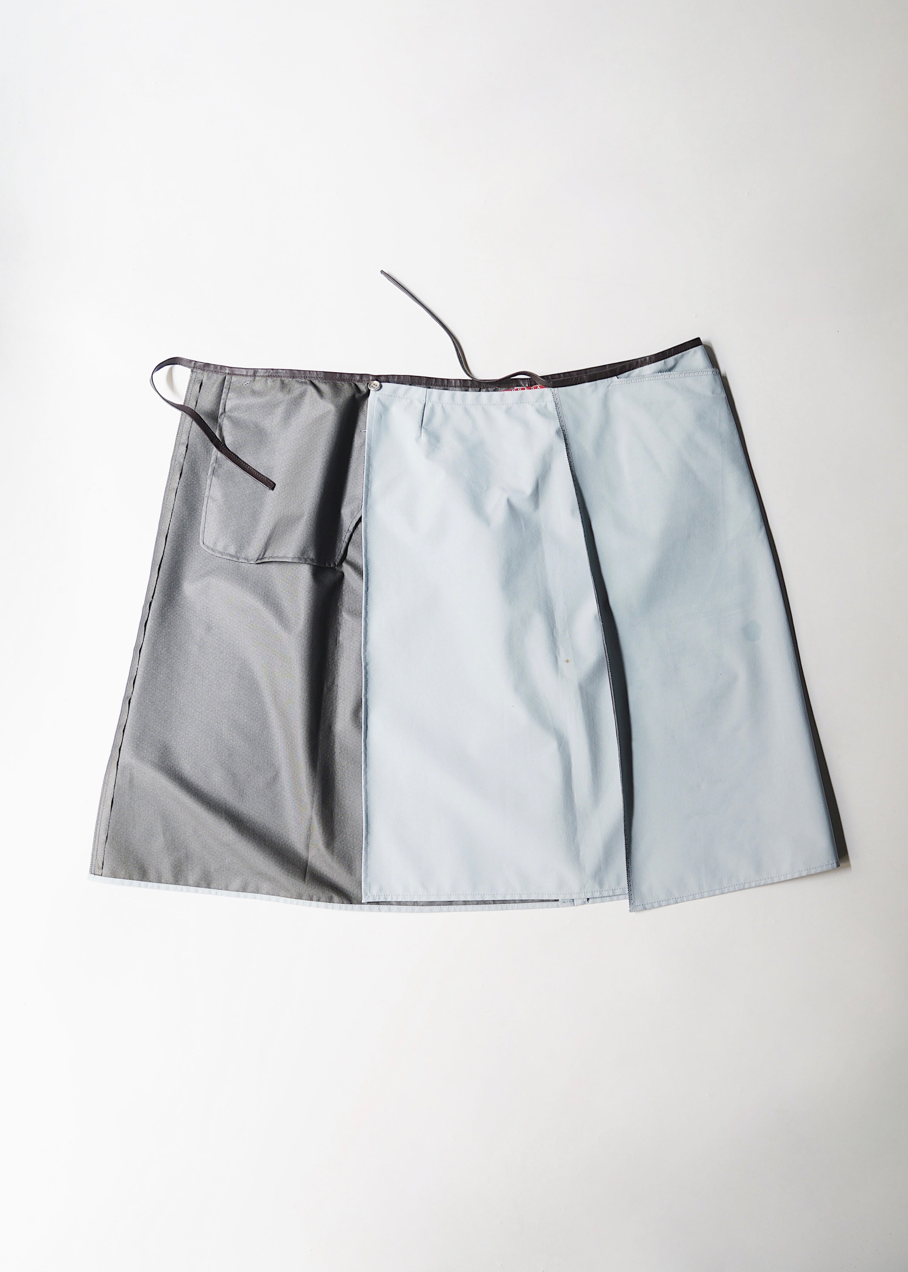 90's PRADA SPORT nylon wrap skirt