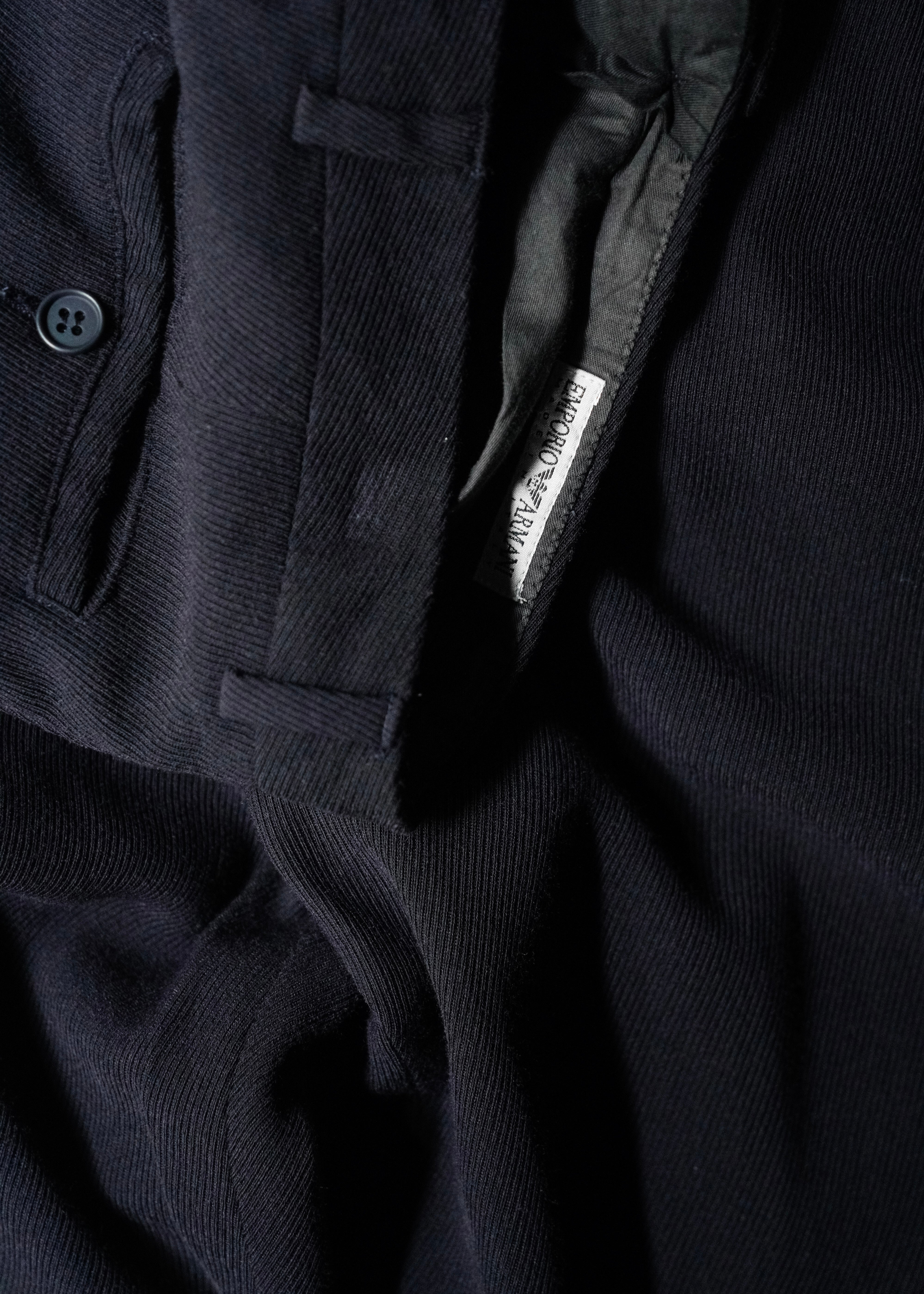 00’s EMPORIO ARMANI wool blend rayon tapered slacks