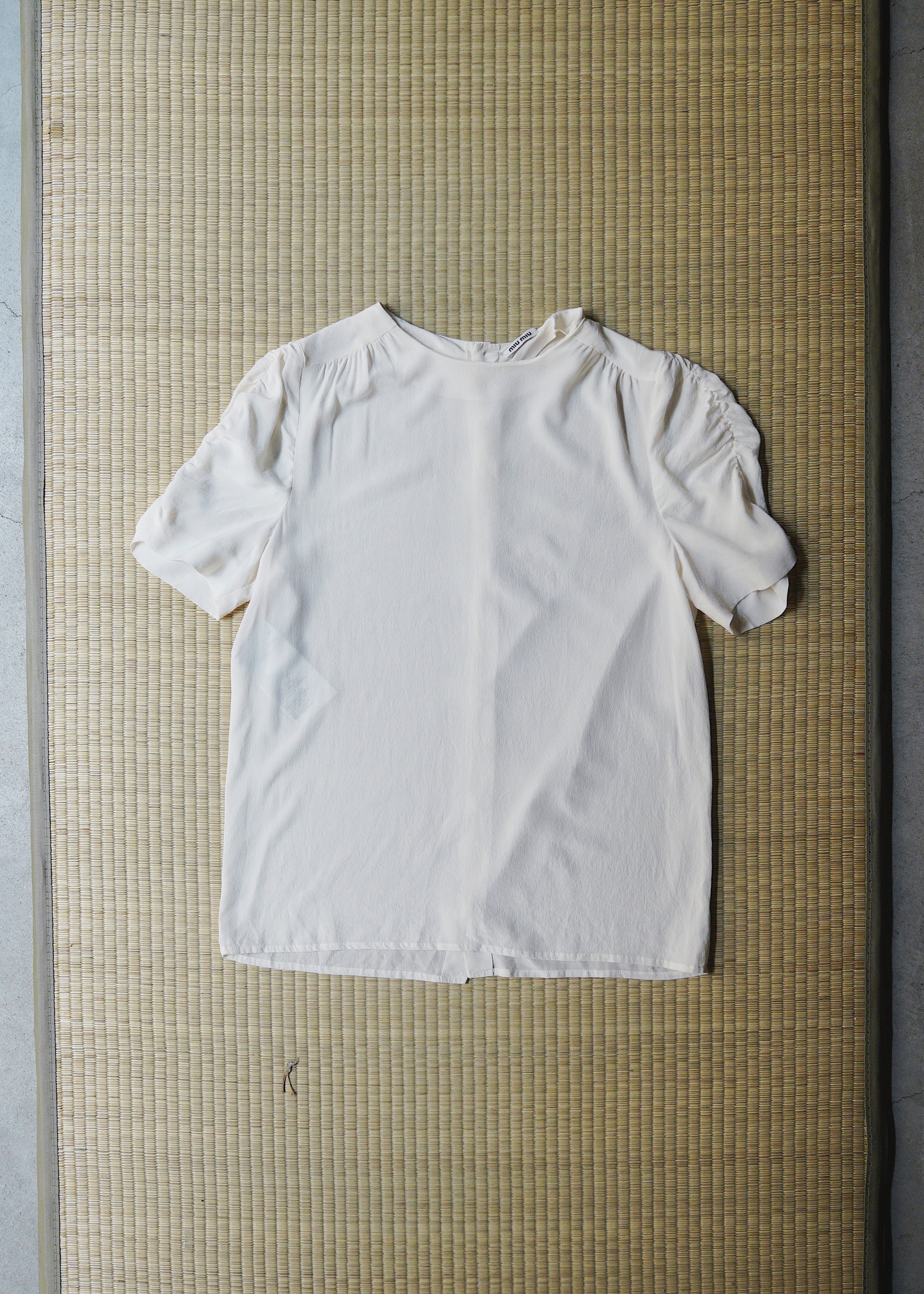 MIU MIU 2013 back button silk blouse