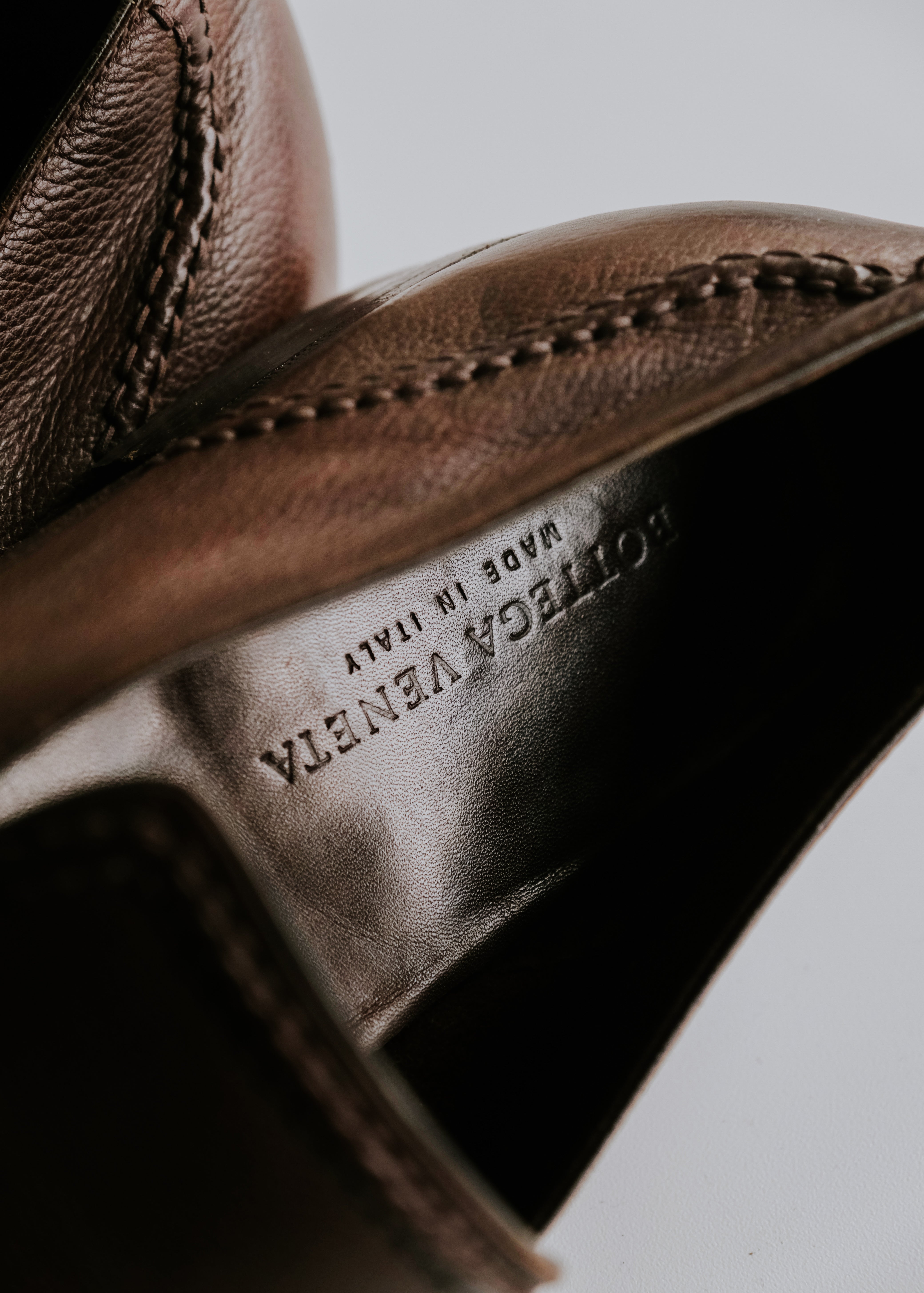 BOTTEGA VENETA ボッテガヴェネタ スリム スクエアトゥ ヴァンプ ローファー レザー ハイブランド ヴィンテージ メンズ