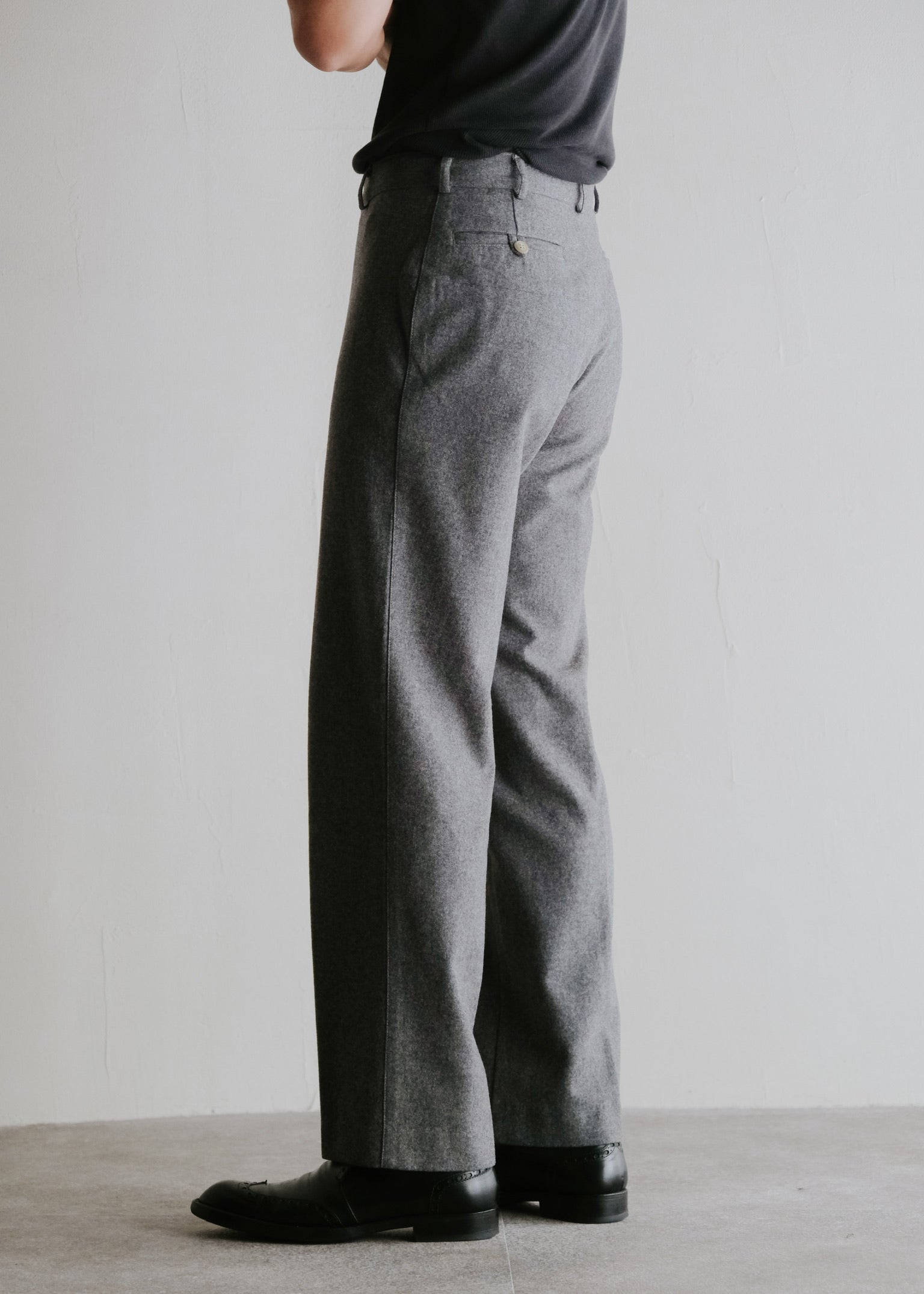90's A.P.C. cropped wool slacks