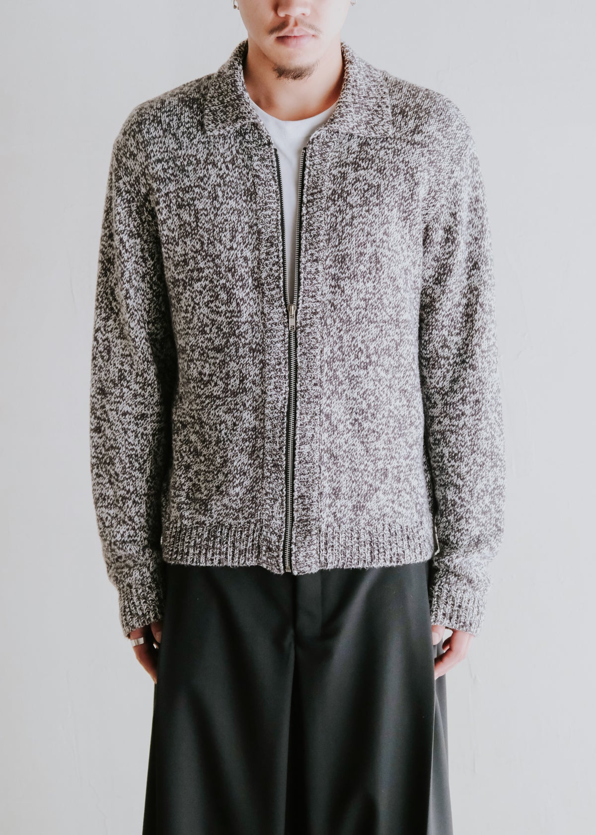 90's agnes b. homme marble drivers knit