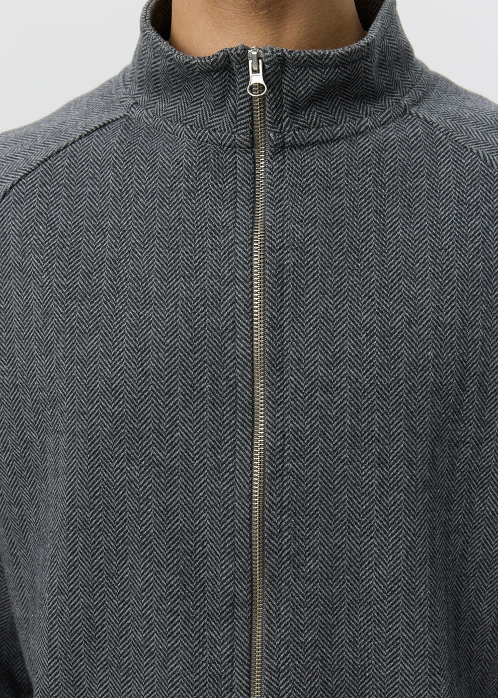 mfpen 26AW Leisure Zip Up Grey Herringbone メンズ