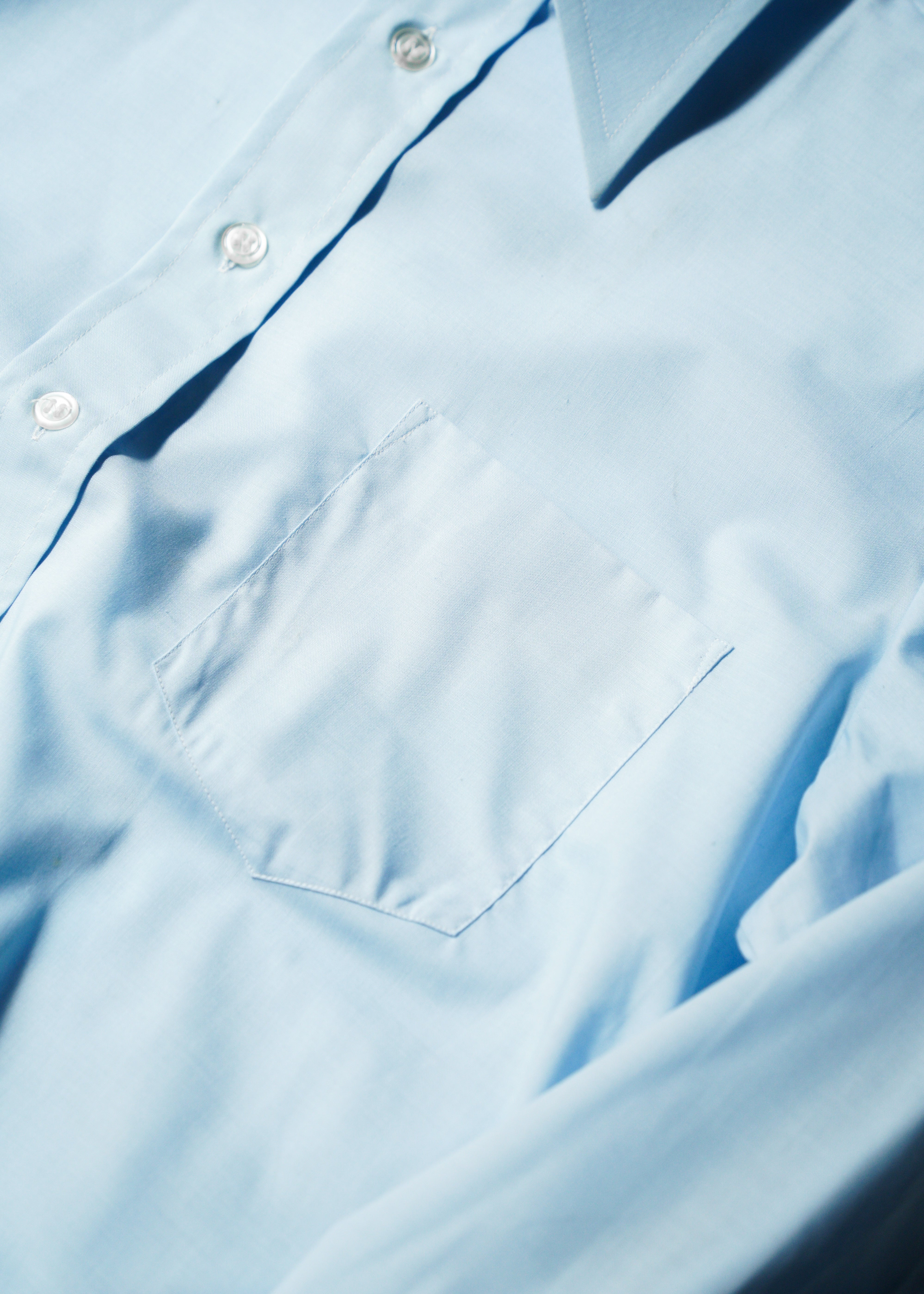 70's vintage polyester cotton short sleeve shirt