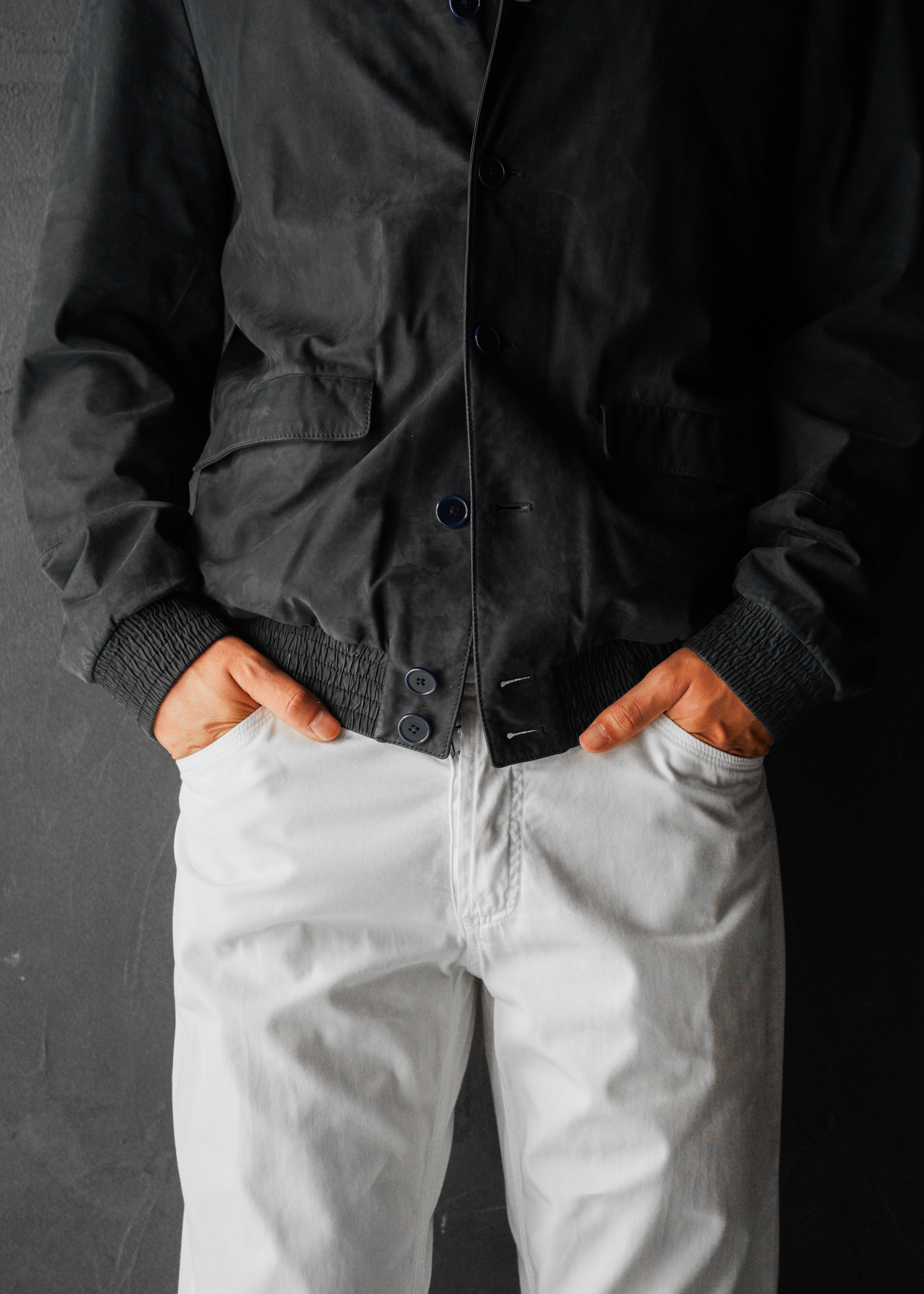 00-10’s BOTTEGA VENETA suede leather field jacket