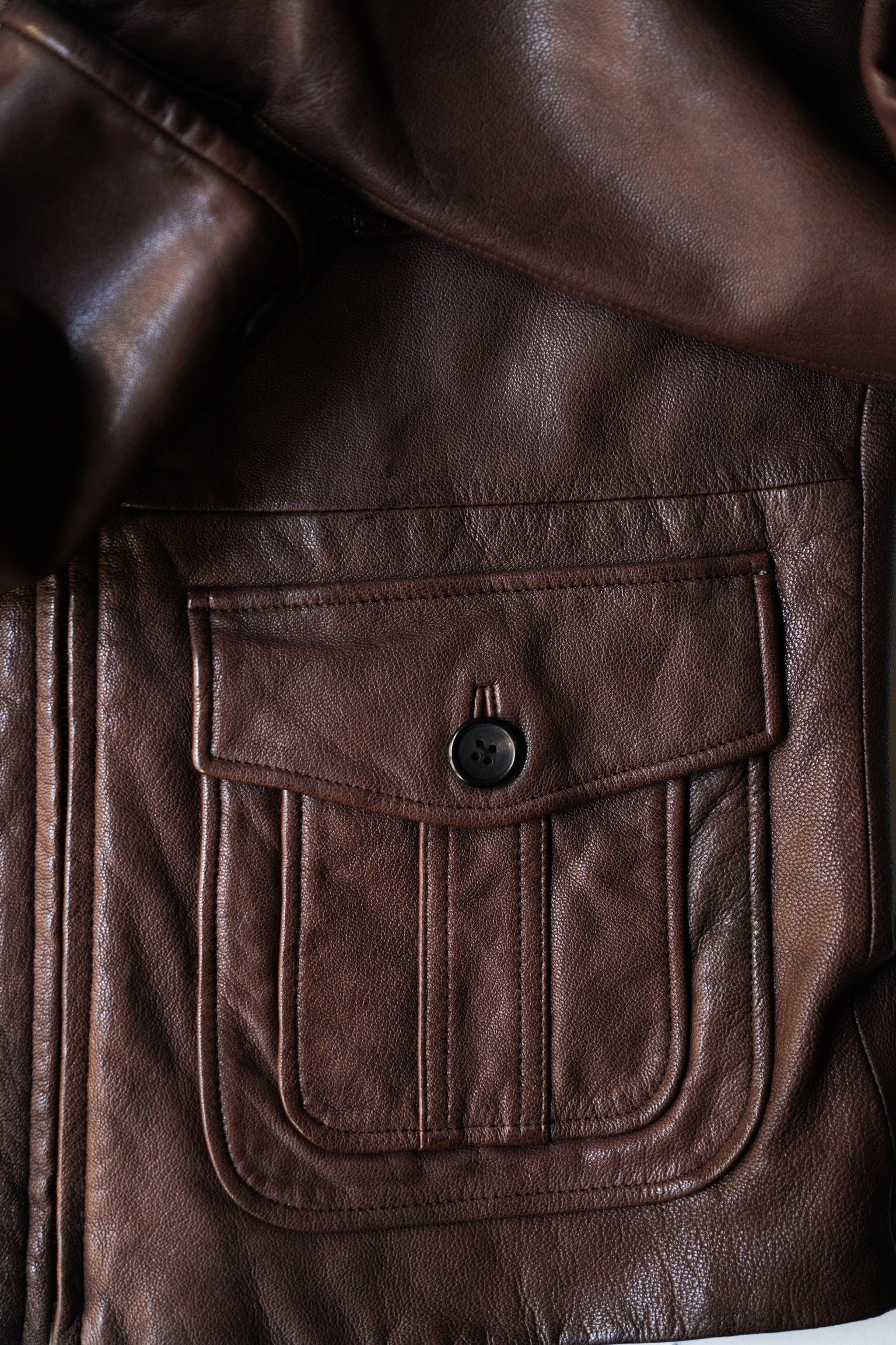 Paul Smith safari leather zip-up blouson