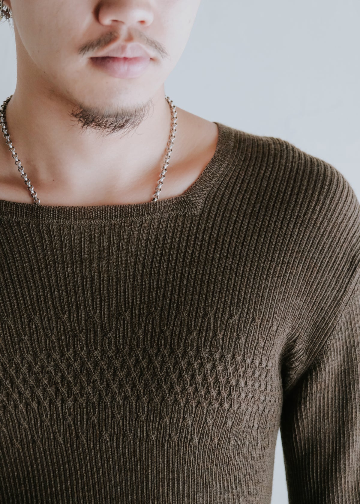 COMME des GARÇONS HOMME PLUS 98FW square neck knit