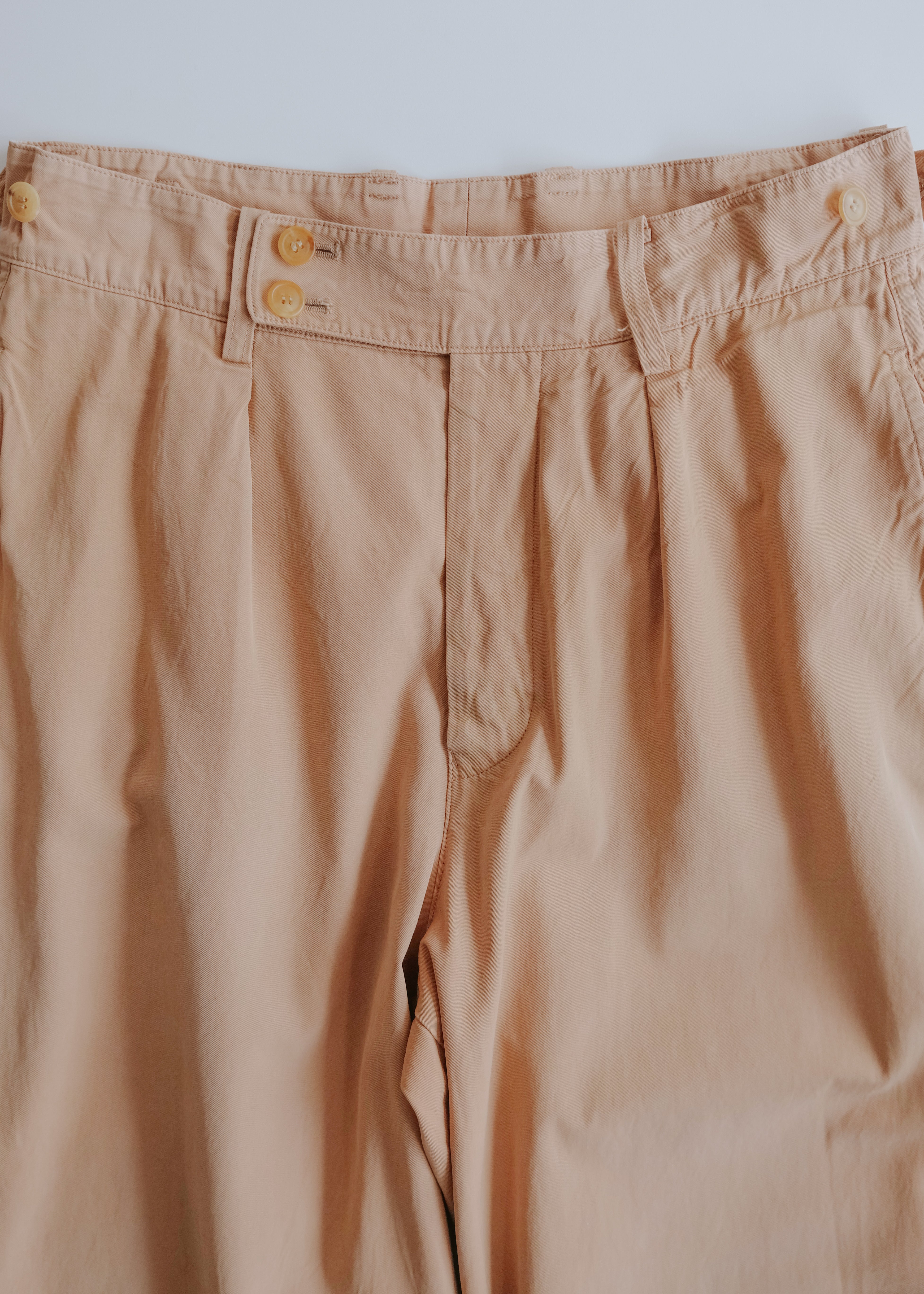 ISSEY MIYAKE MEN 99AW cotton gurkha trousers