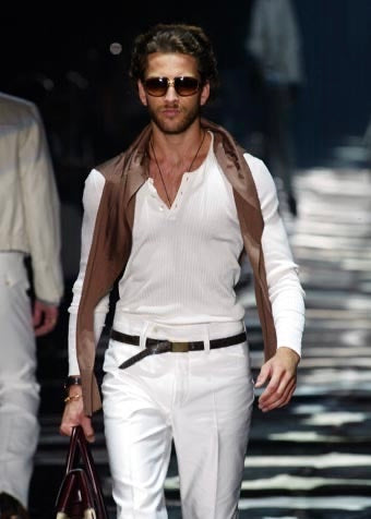 GUCCI by Tom Ford 2004SS tapered cotton trousers