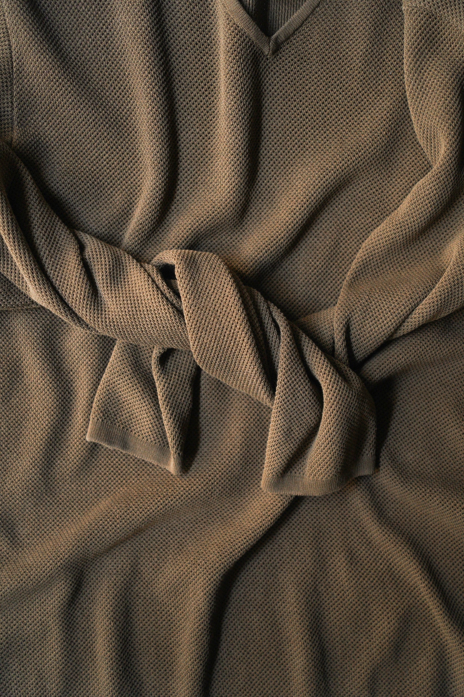 90-00's JIL SANDER v-neck mesh knit
