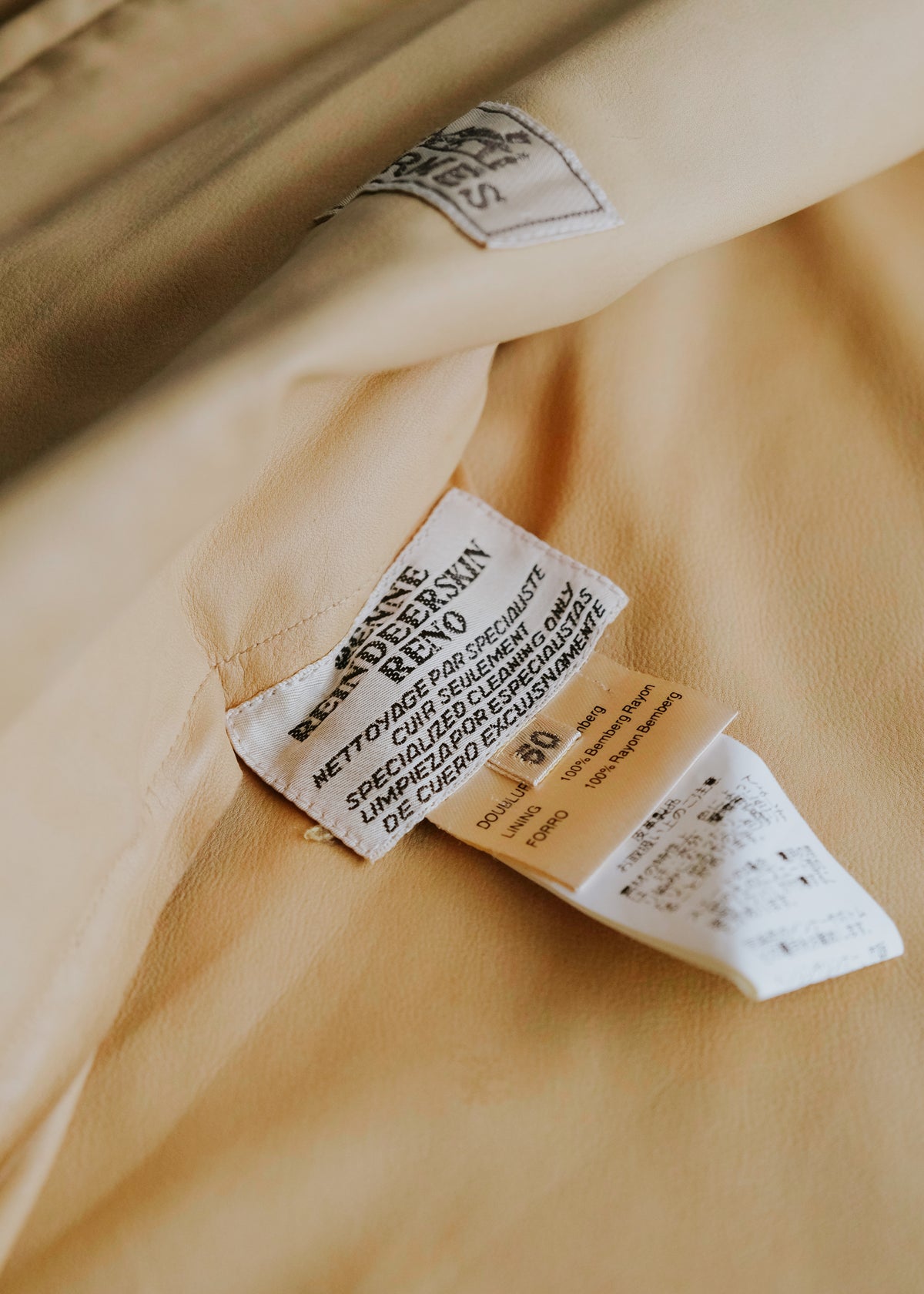 HERMÈS エルメス 90-00年代 Reindeerskin スウェード zip up double pocket ジャケット メンズ